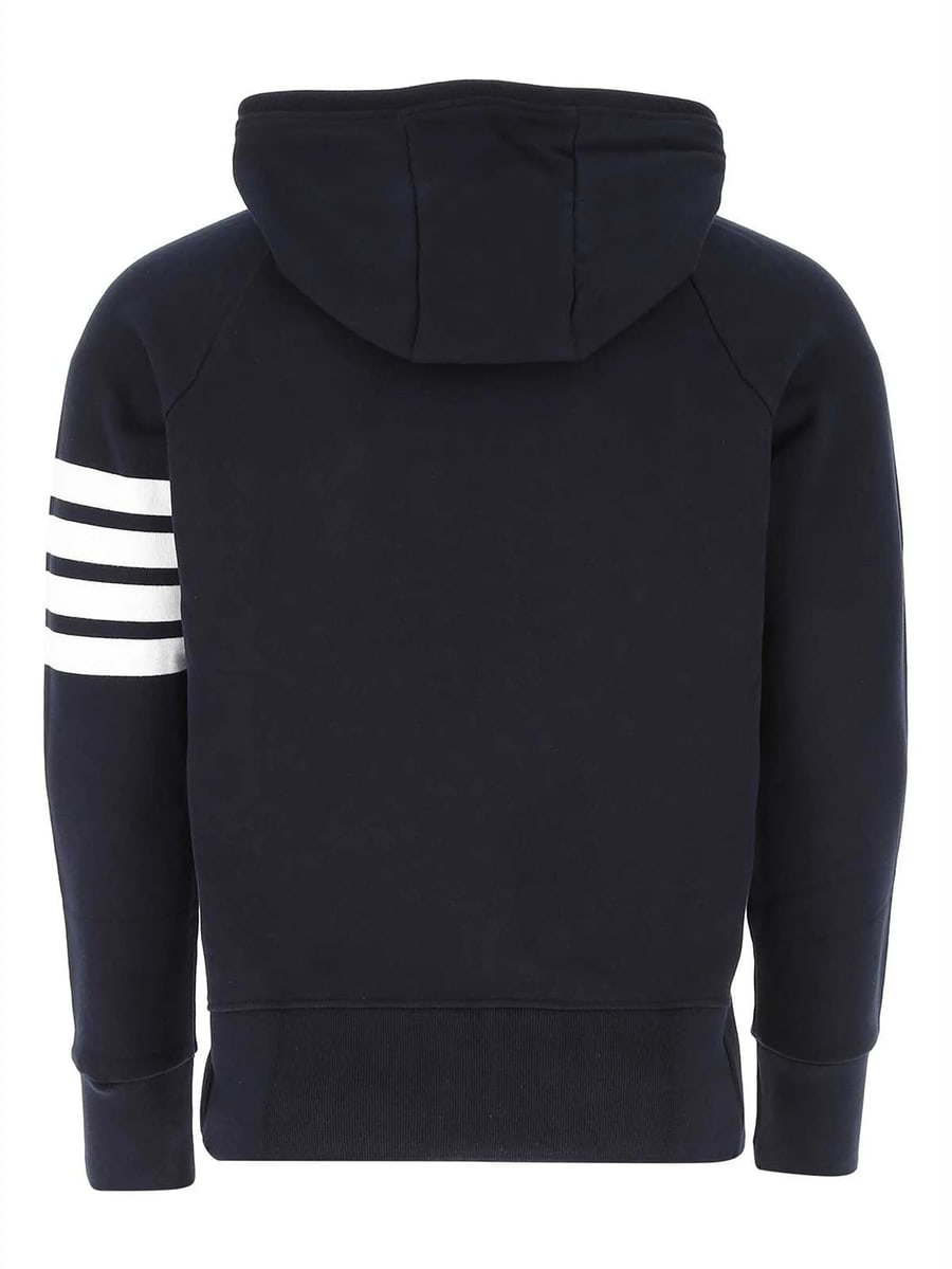 Thom Browne Thom Browne 4-Bar Zip-up Hoodie, view 5