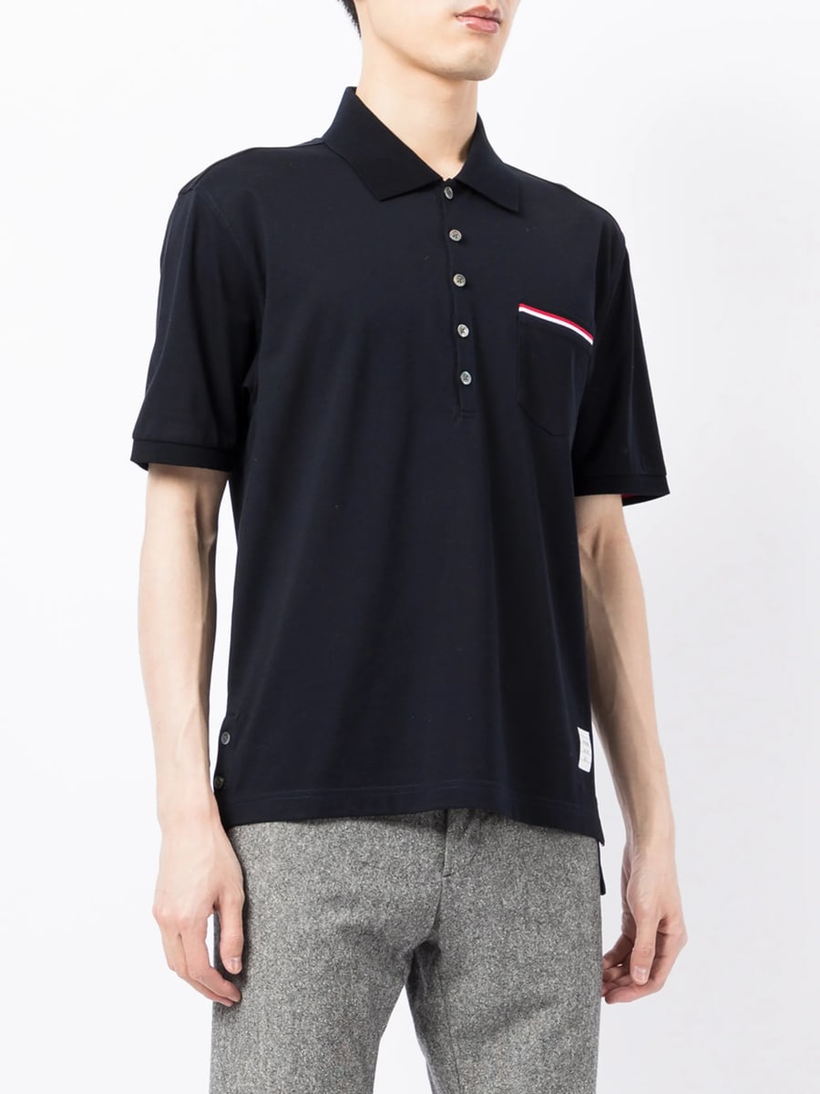 Thom Browne Thom Browne Pique Pocket Polo, view 2