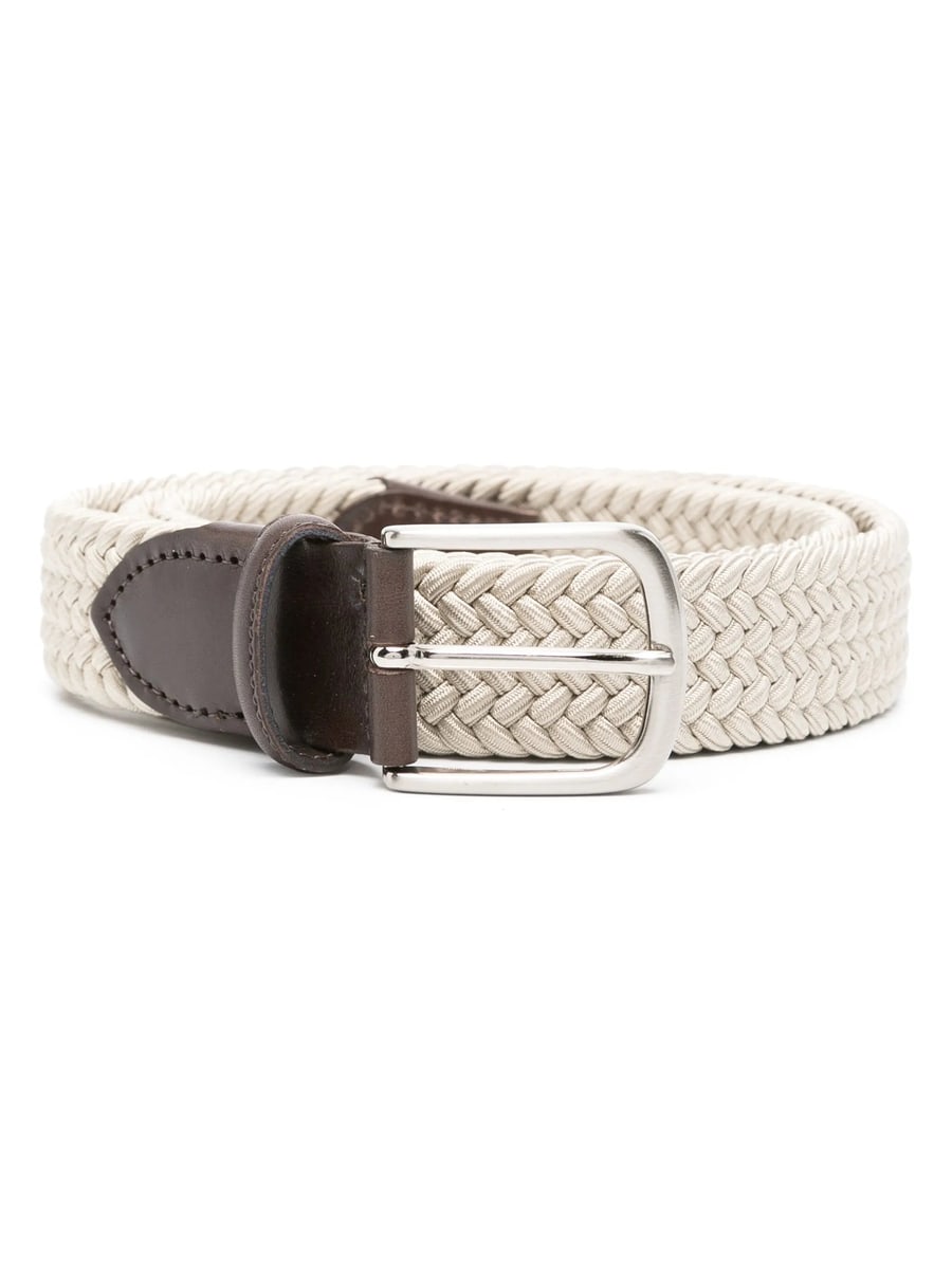 Eraldo Eraldo Leather-trim Interwoven Belt
