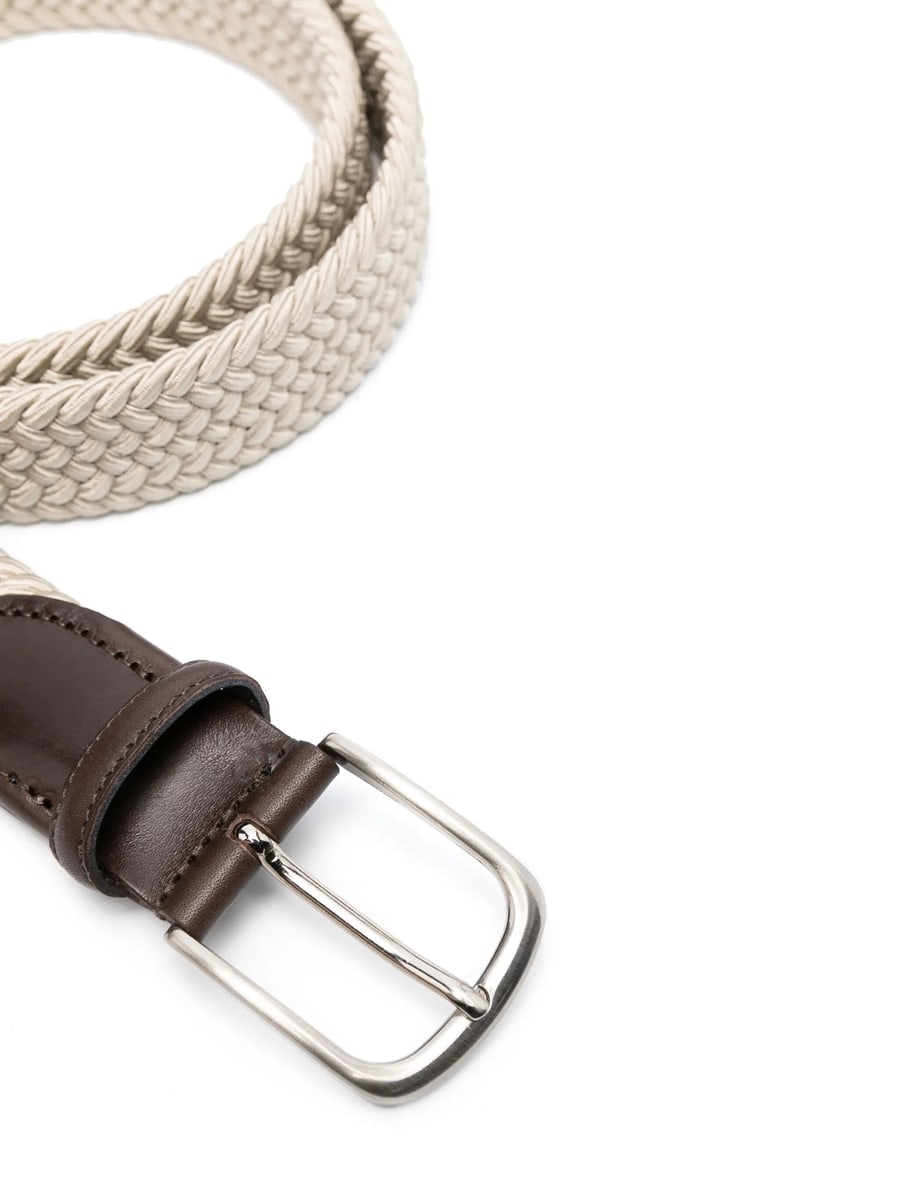 Eraldo Eraldo Leather-trim Interwoven Belt, view 2