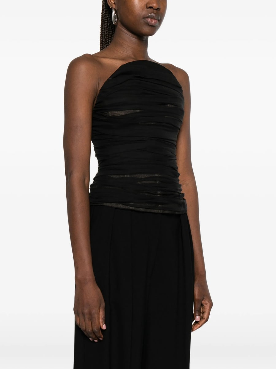 Balenciaga Balenciaga Ruched Halterneck Top, view 2