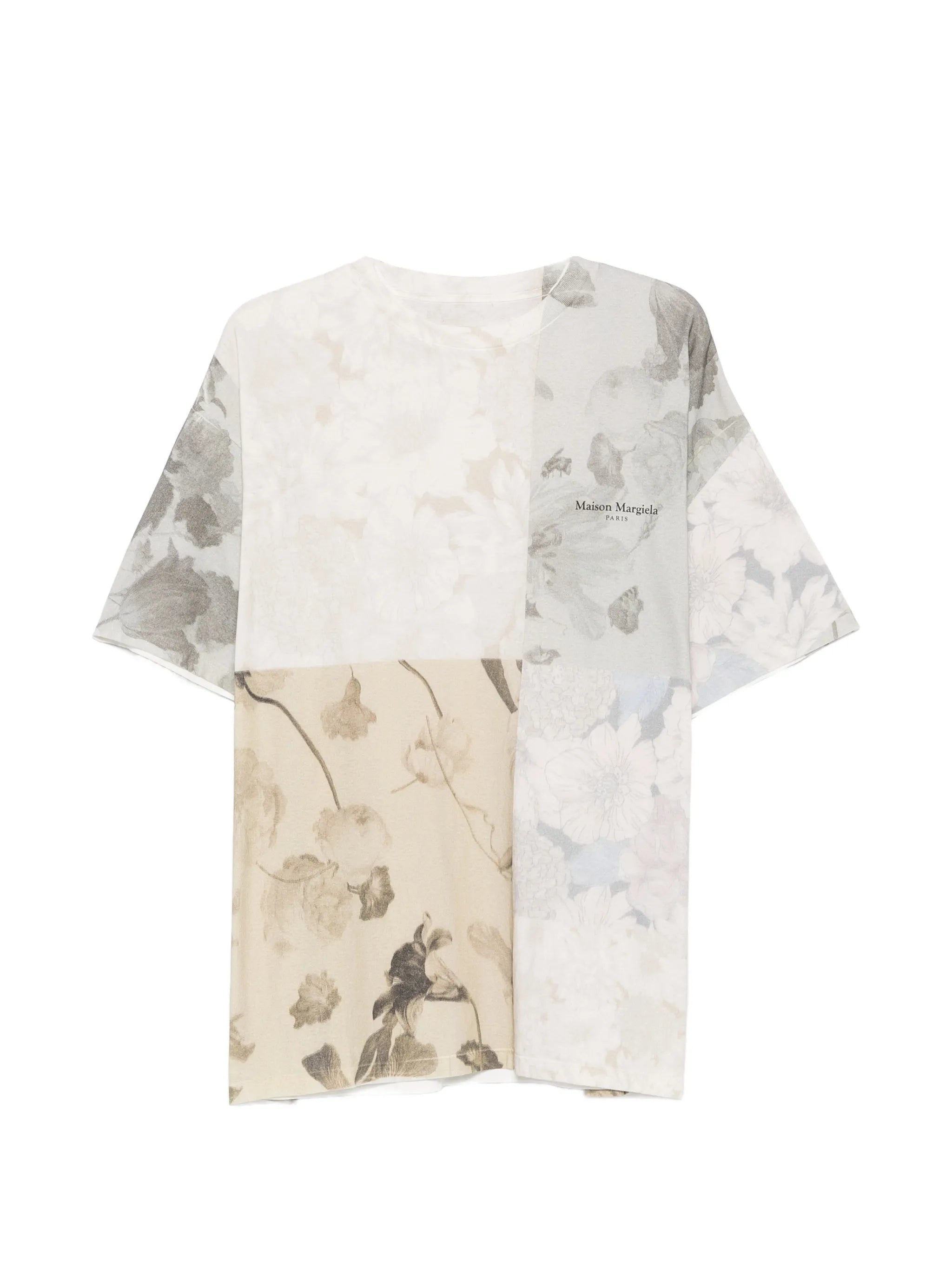 Maison Margiela Maison Margiela Floral-print Crew-neck T-shirt