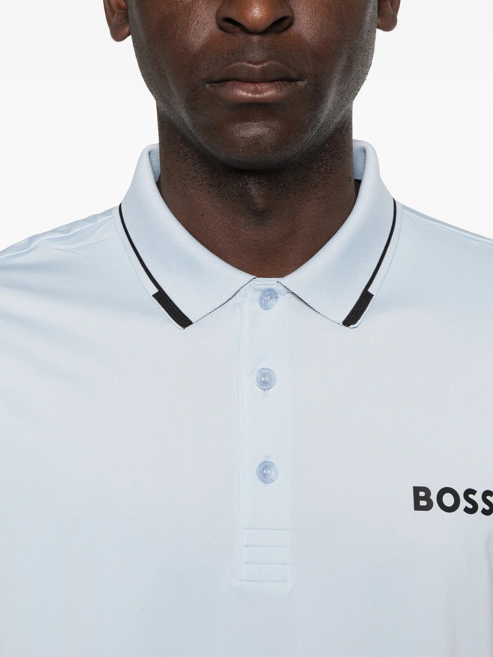 Boss Boss Contrast-logo Polo Shirt In A Slim Fit, view 2