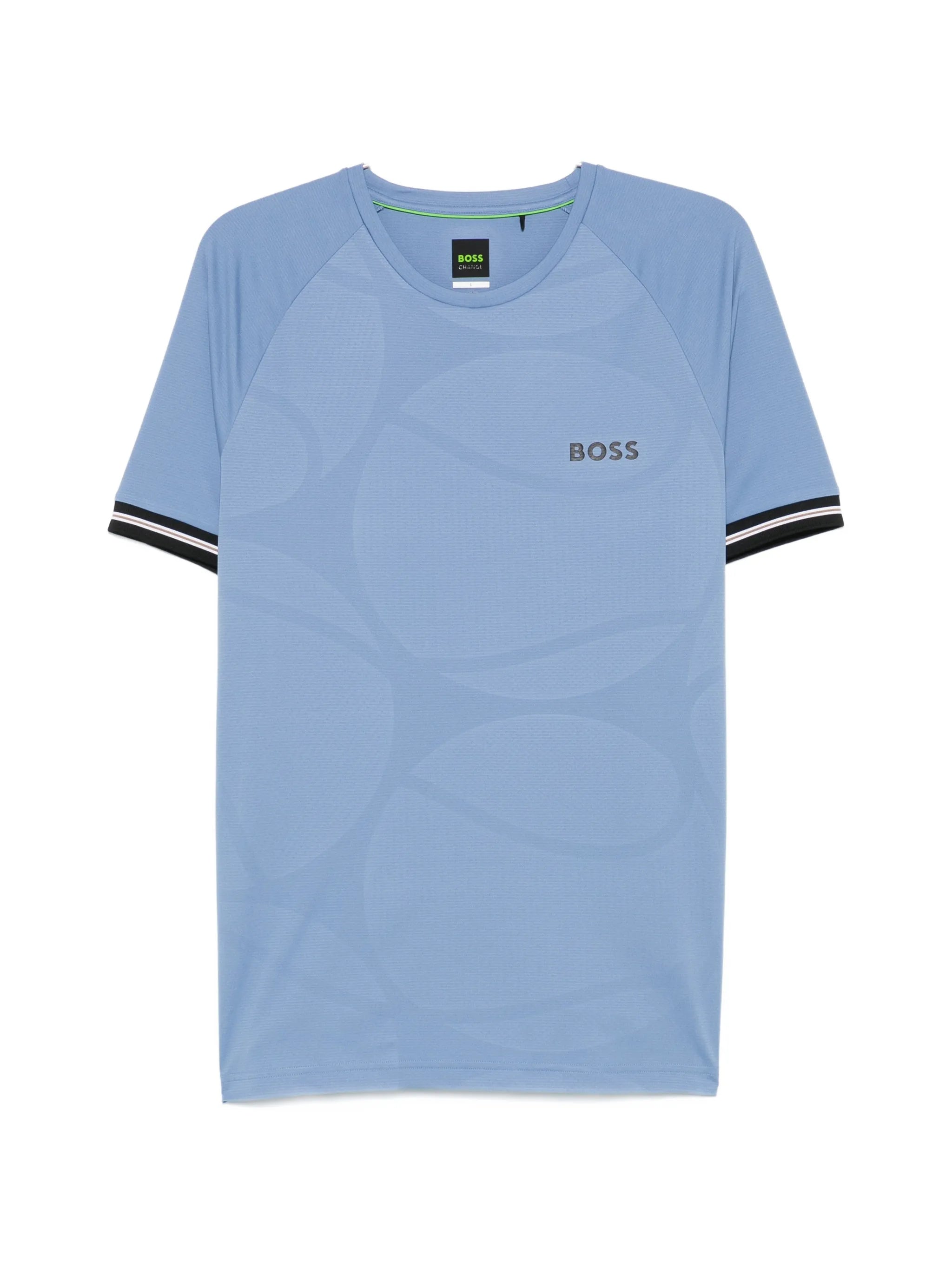 Boss Boss Active Slim-fit T-shirt With Tennis-ball Embossing