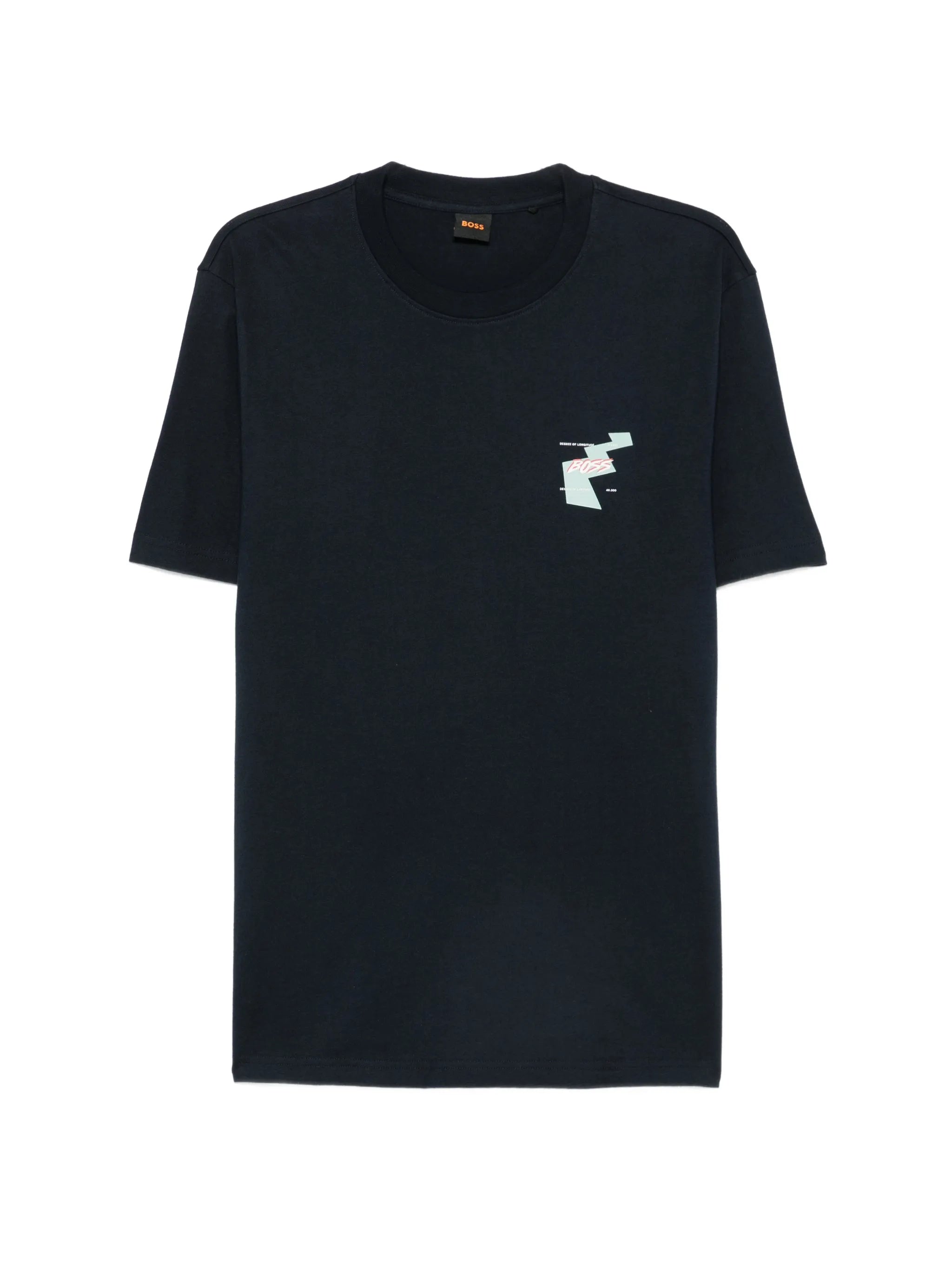 Boss Boss Cotton-jersey T-shirt With Printed Artwork