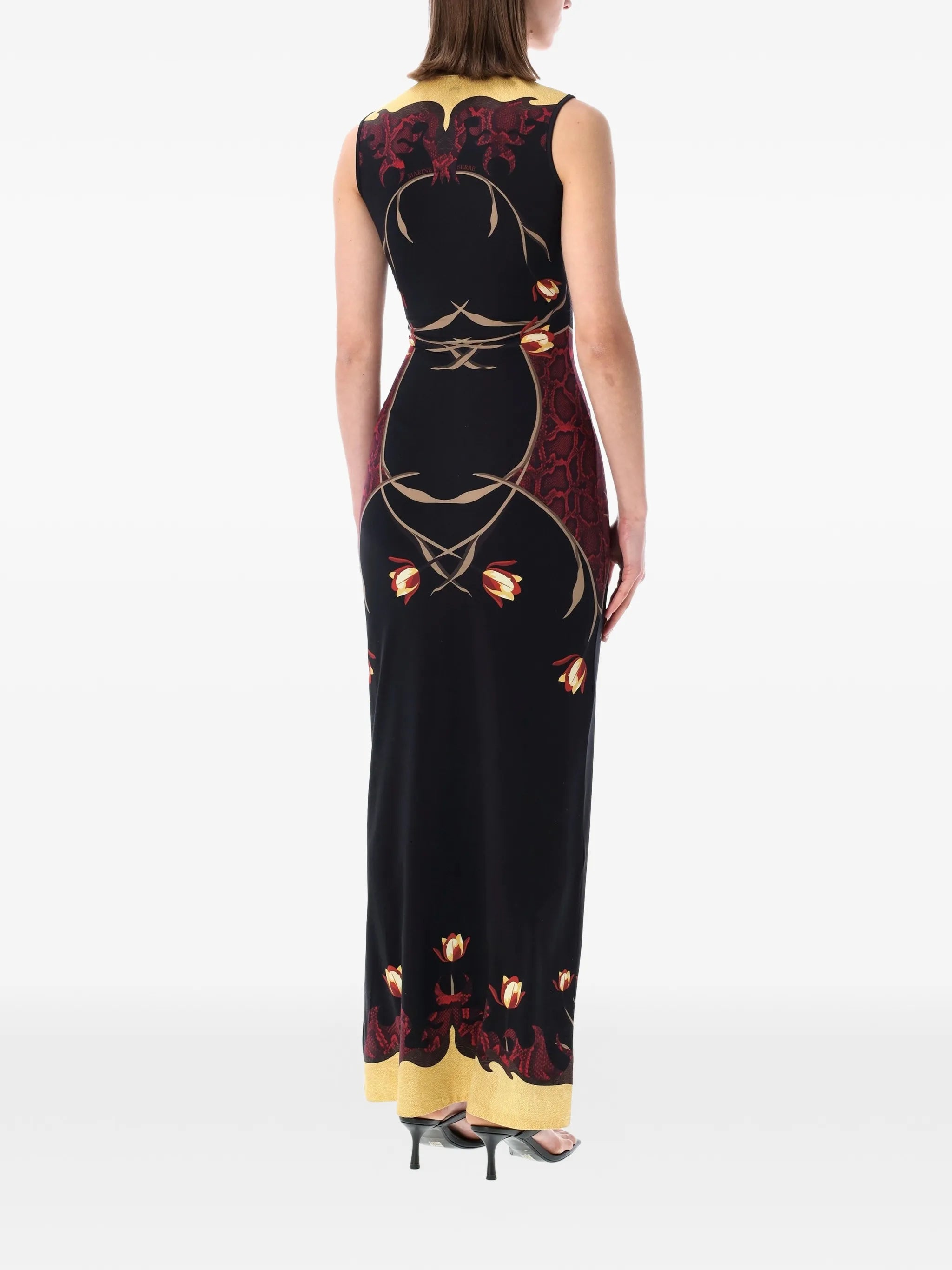 Marine Serre Marine Serre Floral-print Sleeveless Maxi Dress, view 2