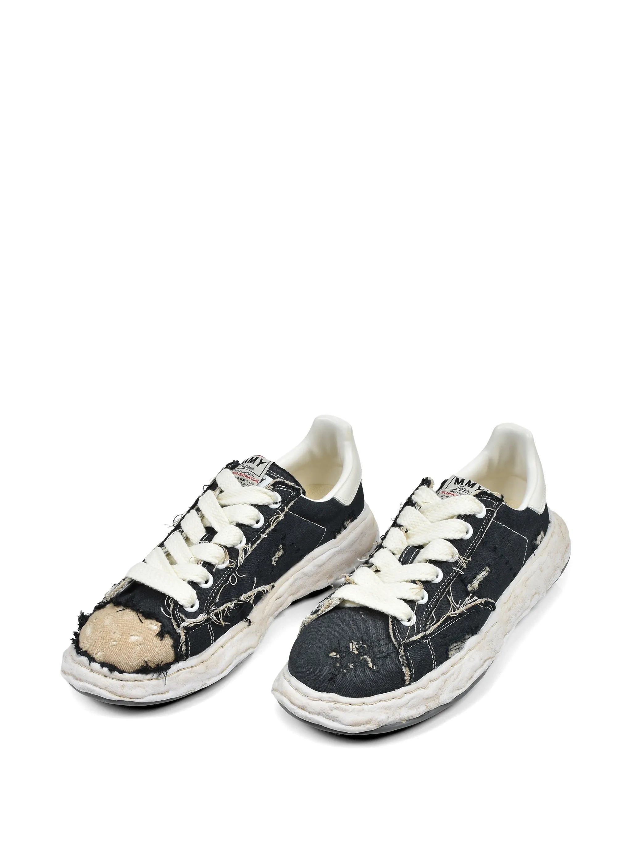 Maison Mihara Yasuhiro Maison Mihara Yasuhiro Charles OG Sole Ripped-canvas Sneakers, view 2
