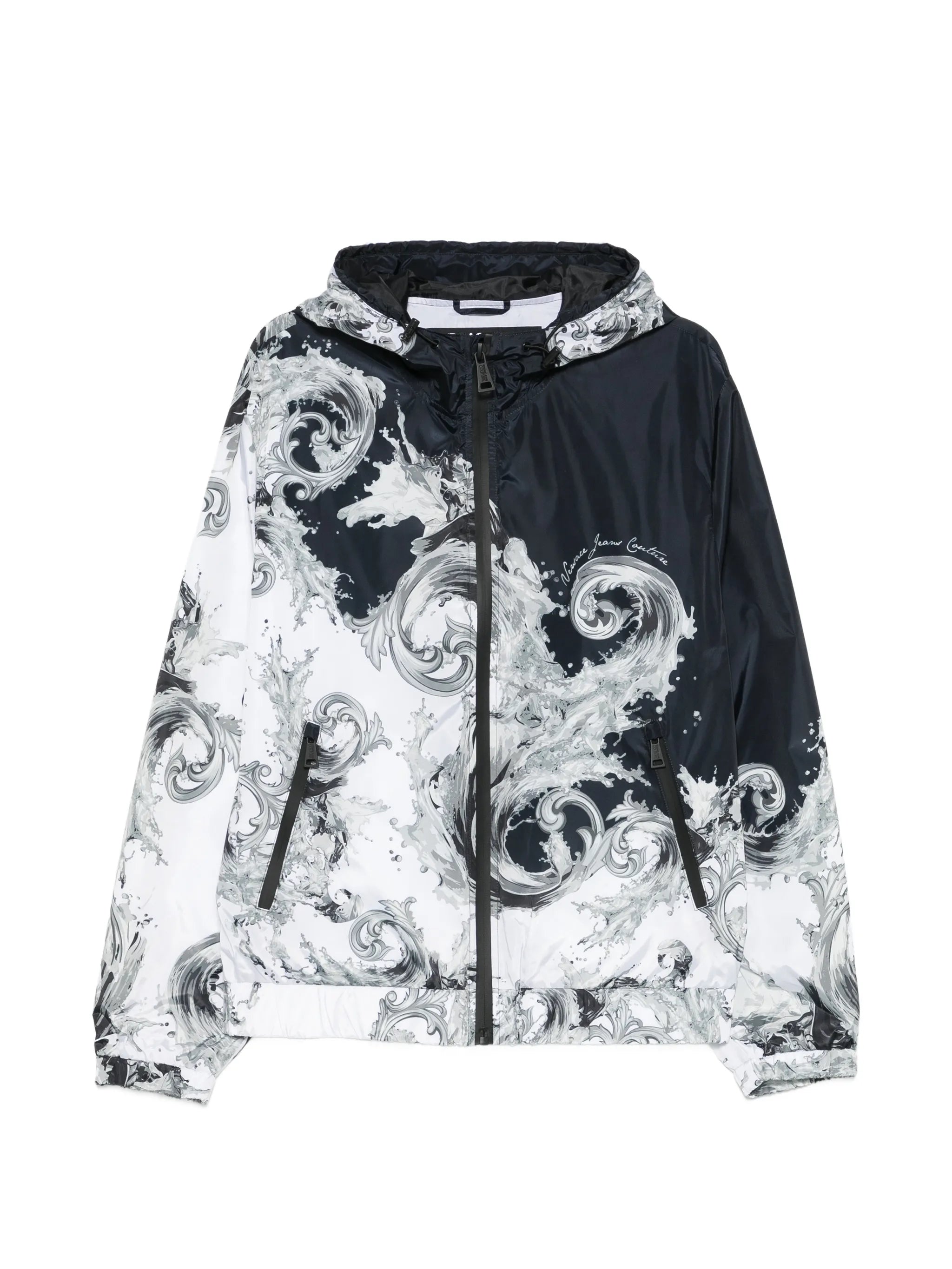 Versace Jeans Couture Versace Jeans Couture Baroque-print Hooded Jacket