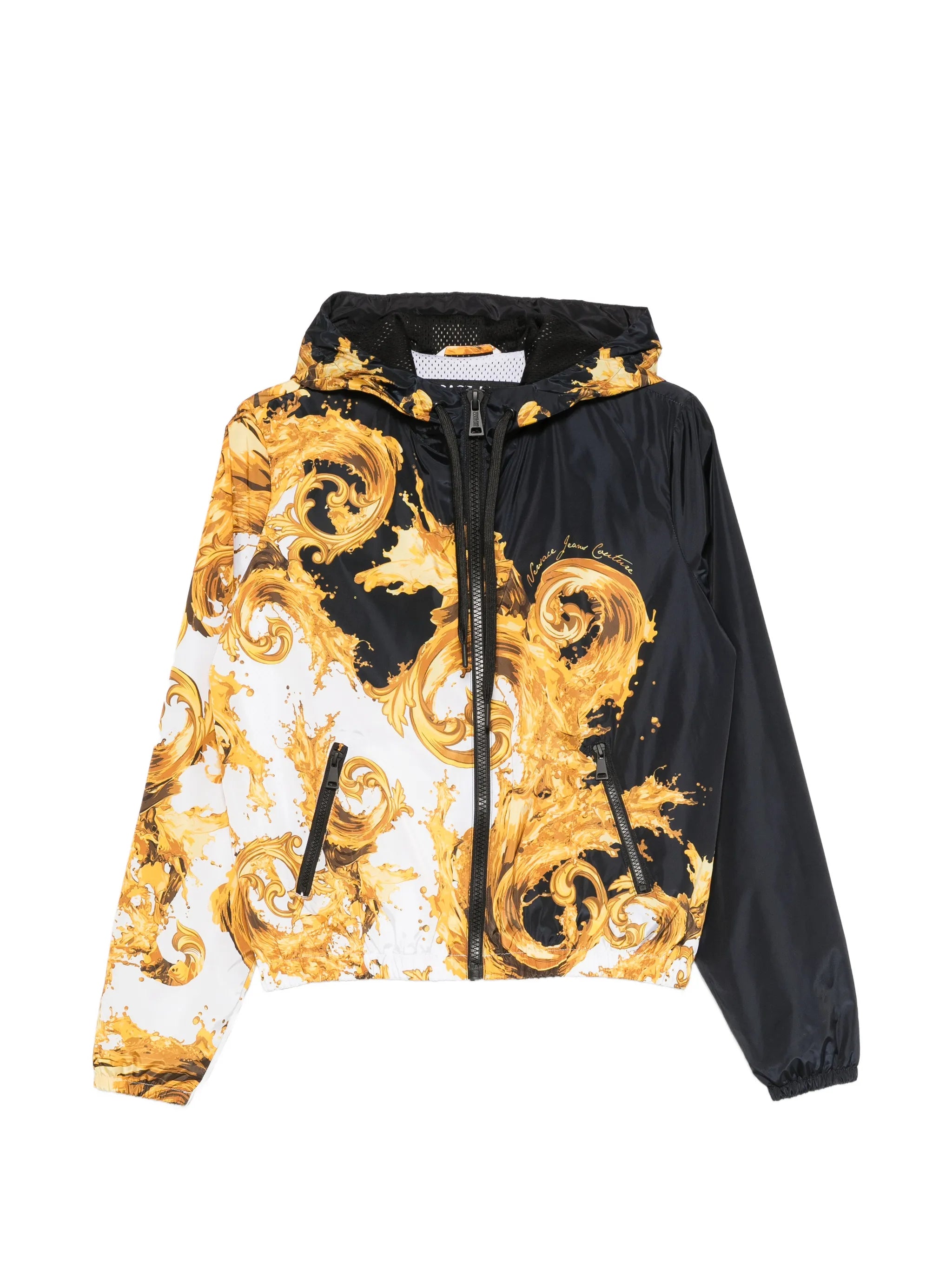 Versace Jeans Couture Versace Jeans Couture Baroque-print Hooded Jacket