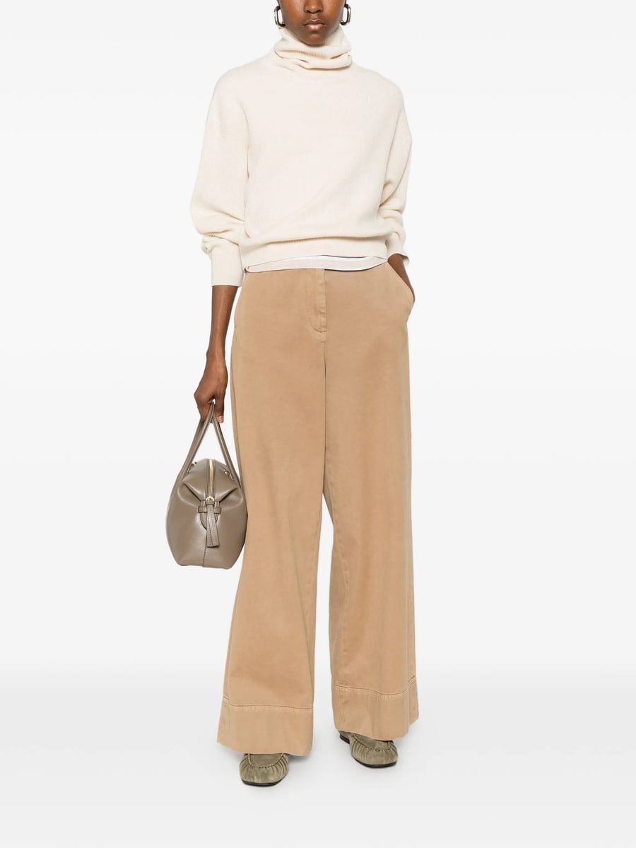 Brunello Cucinelli Brunello Cucinelli Ribbed Roll-neck Sweater, view 4