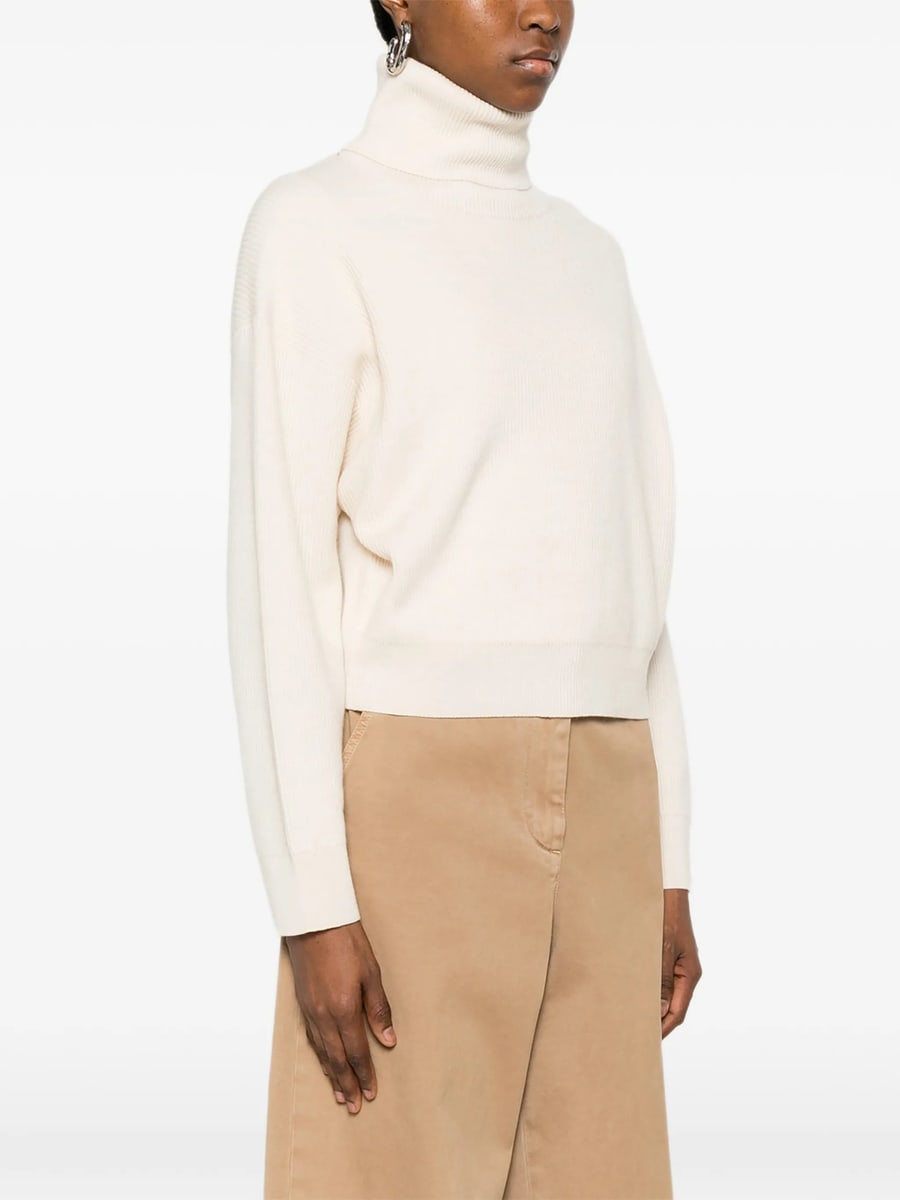 Brunello Cucinelli Brunello Cucinelli Ribbed Roll-neck Sweater, view 5