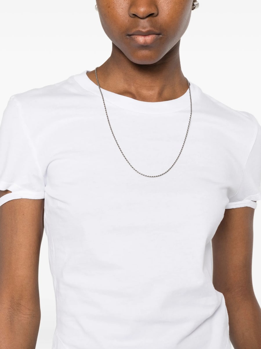 Covert Covert Tie-detail Curved-hem T-shirt, view 5