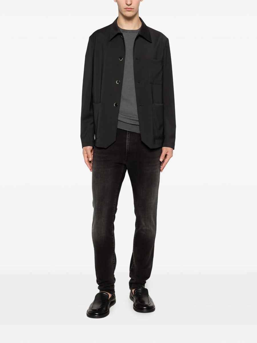 Pt01 Denim Pt01 Denim Logo-patch Slim-fit Jeans, view 3