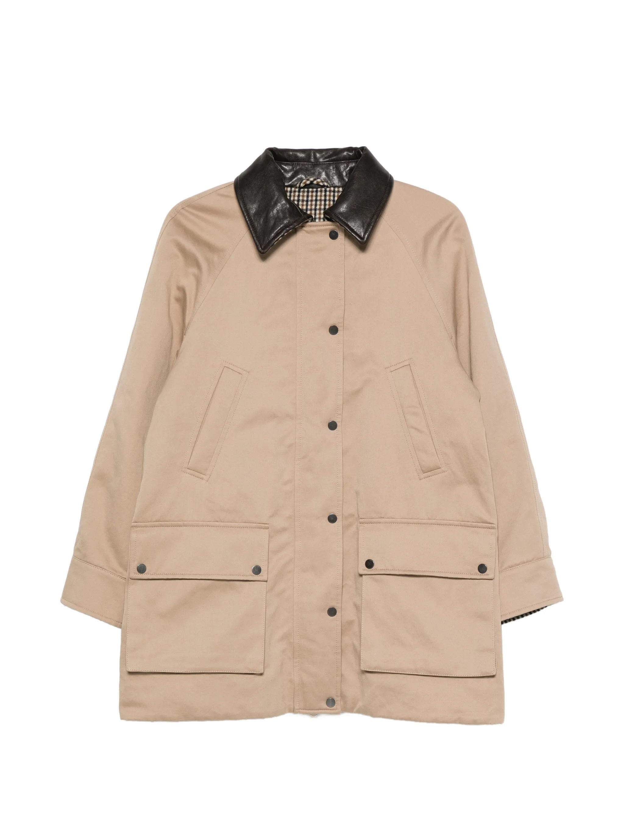 Brunello Cucinelli Brunello Cucinelli Leather-trim Coat