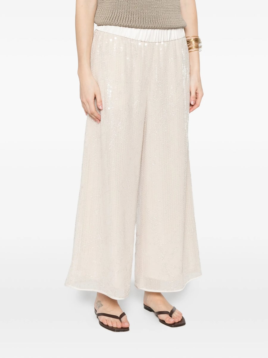 Peserico Peserico Sequin-embellished Pants, view 3