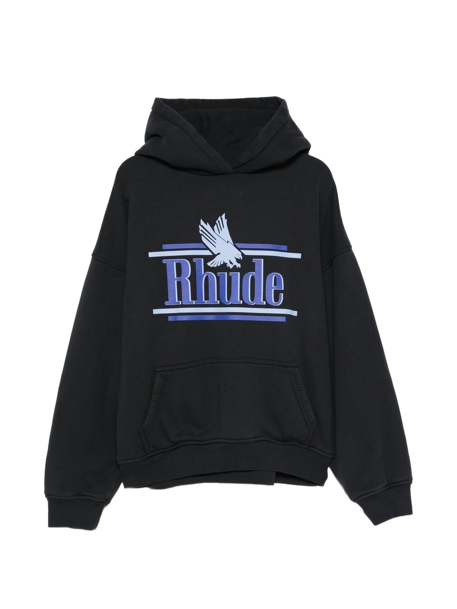 Rhude Rhude Logo-print Pouch-pocket Hoodie