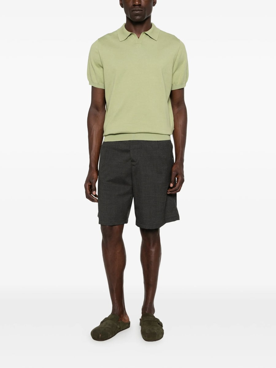 Myths Myths Pleated Belt-loop Shorts, view 2