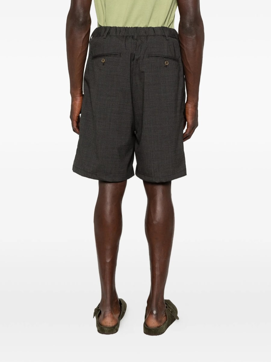 Myths Myths Pleated Belt-loop Shorts, view 3