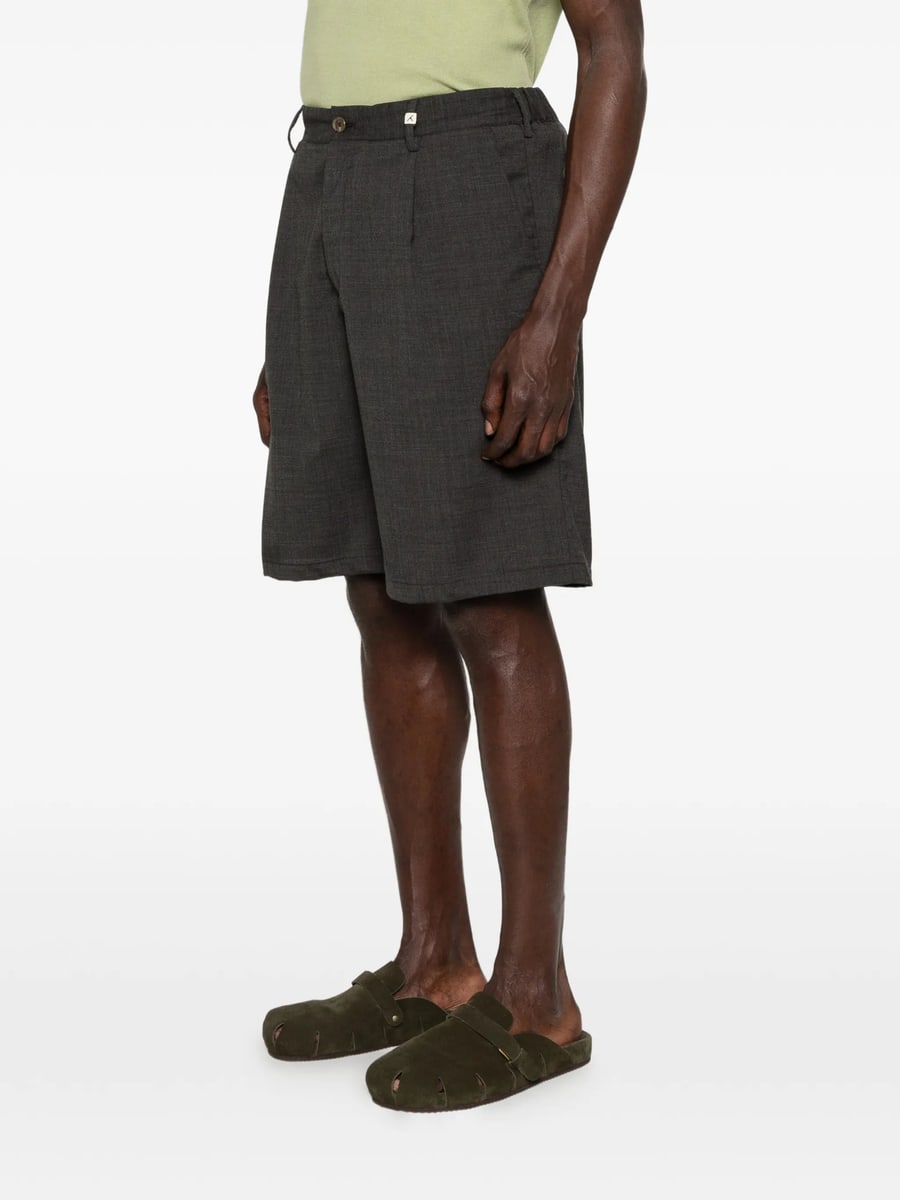Myths Myths Pleated Belt-loop Shorts, view 5