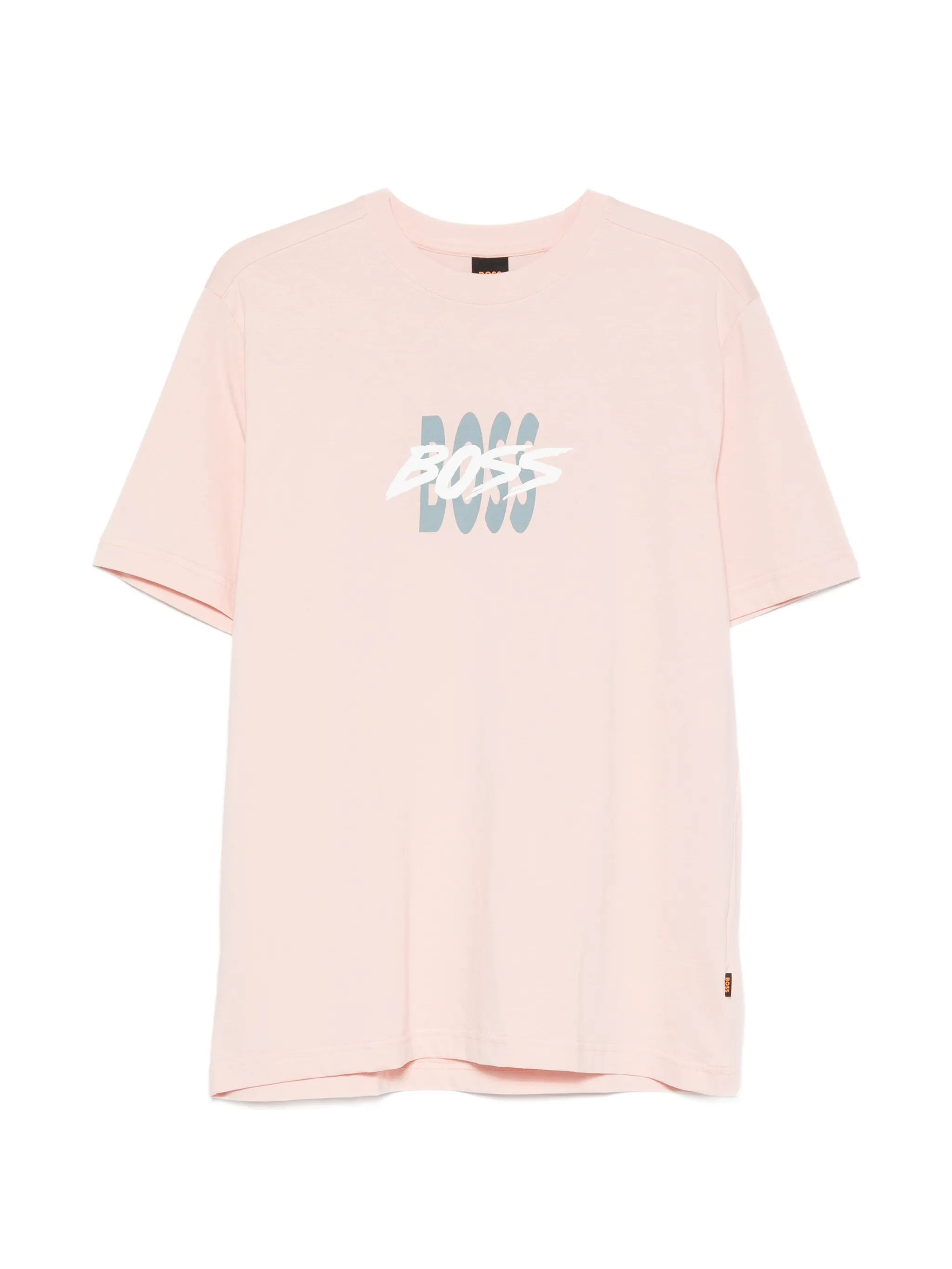 Boss Boss Logo-artwork T-shirt In Cotton Jersey