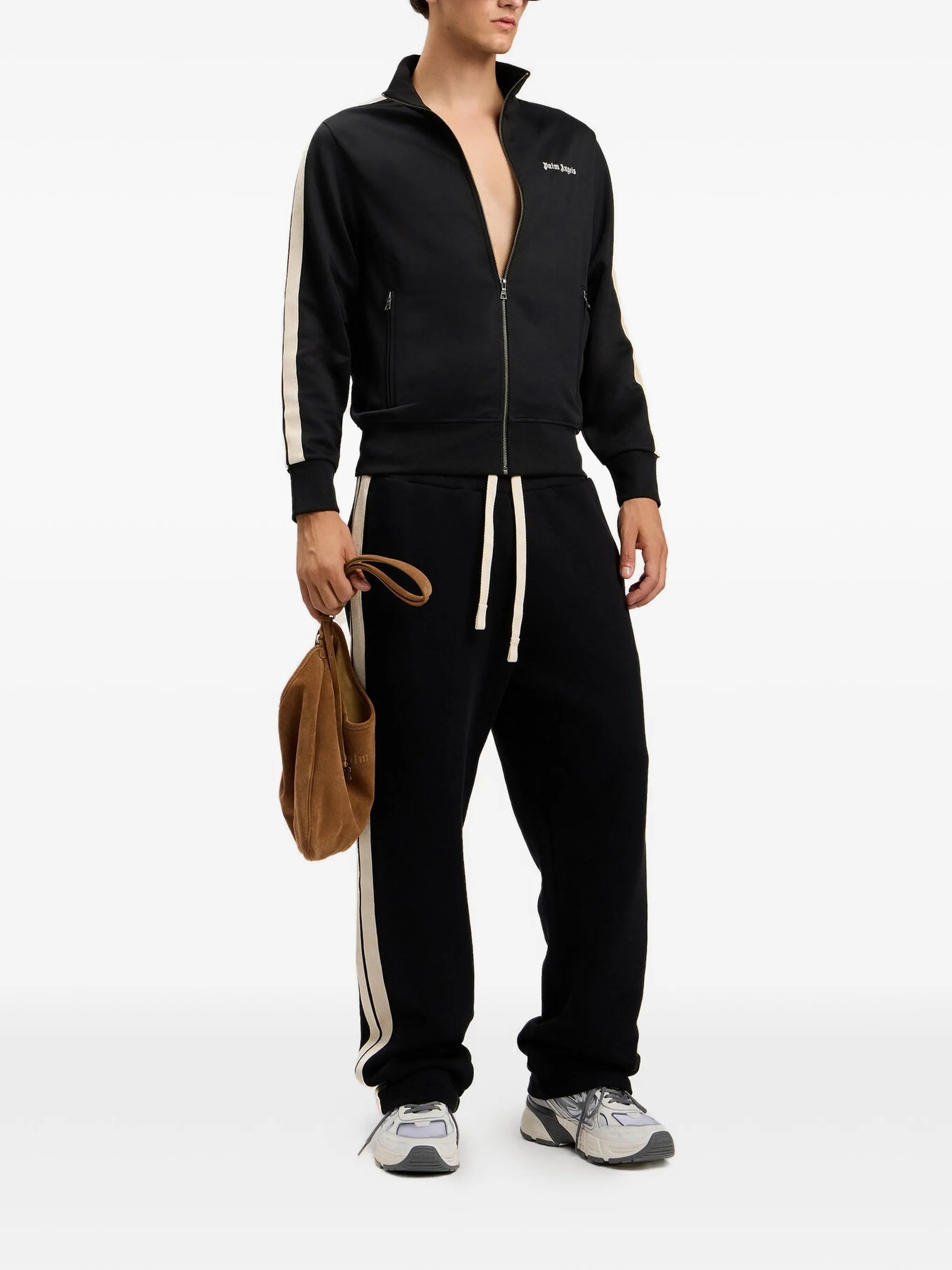 Palm Angels Palm Angels Logo Striped Jacket, view 2