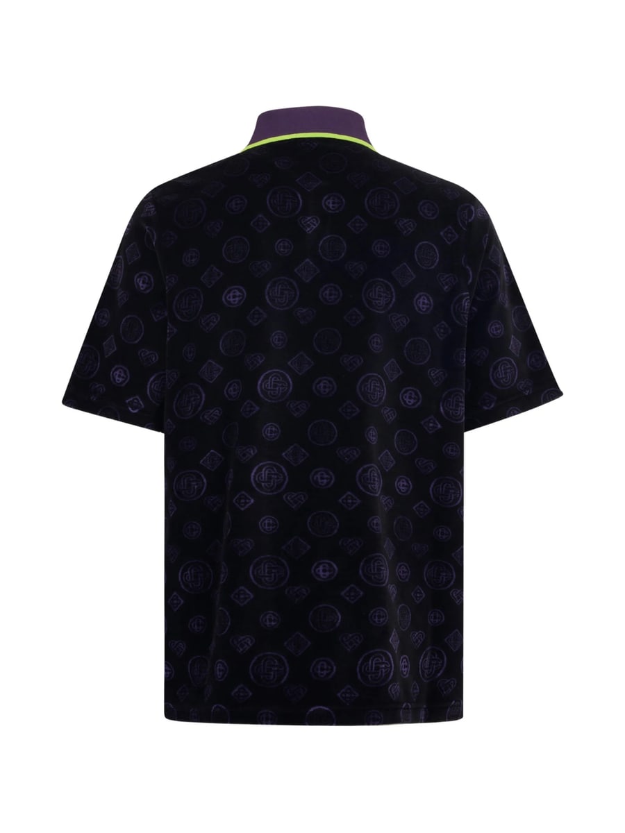 Casablanca Casablanca Monogram-pattern Polo Shirt, view 6