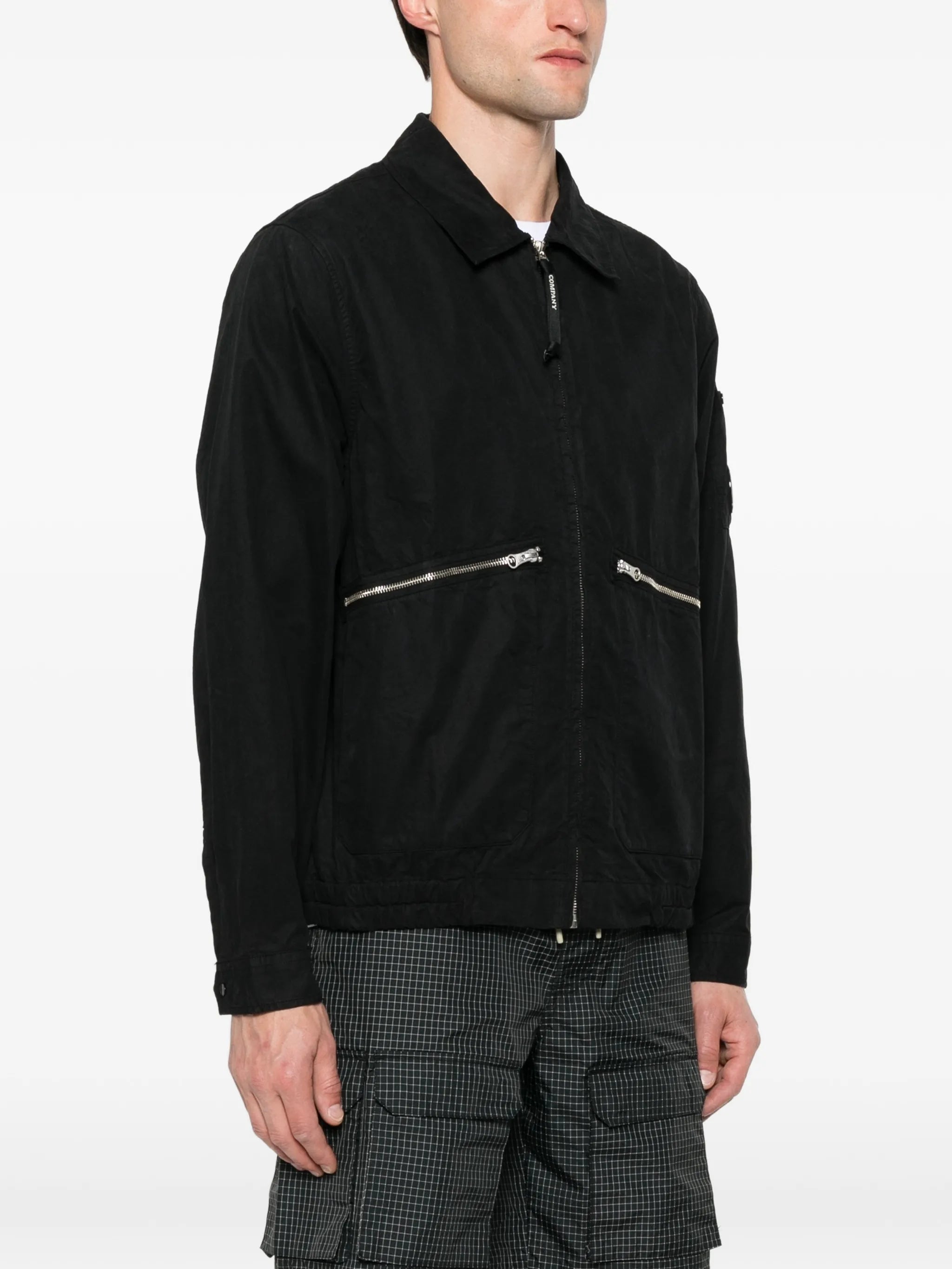 C.P. Company C.p. Company Micro -Reps Lens-detail Zip-up Shirt Jacket, view 2