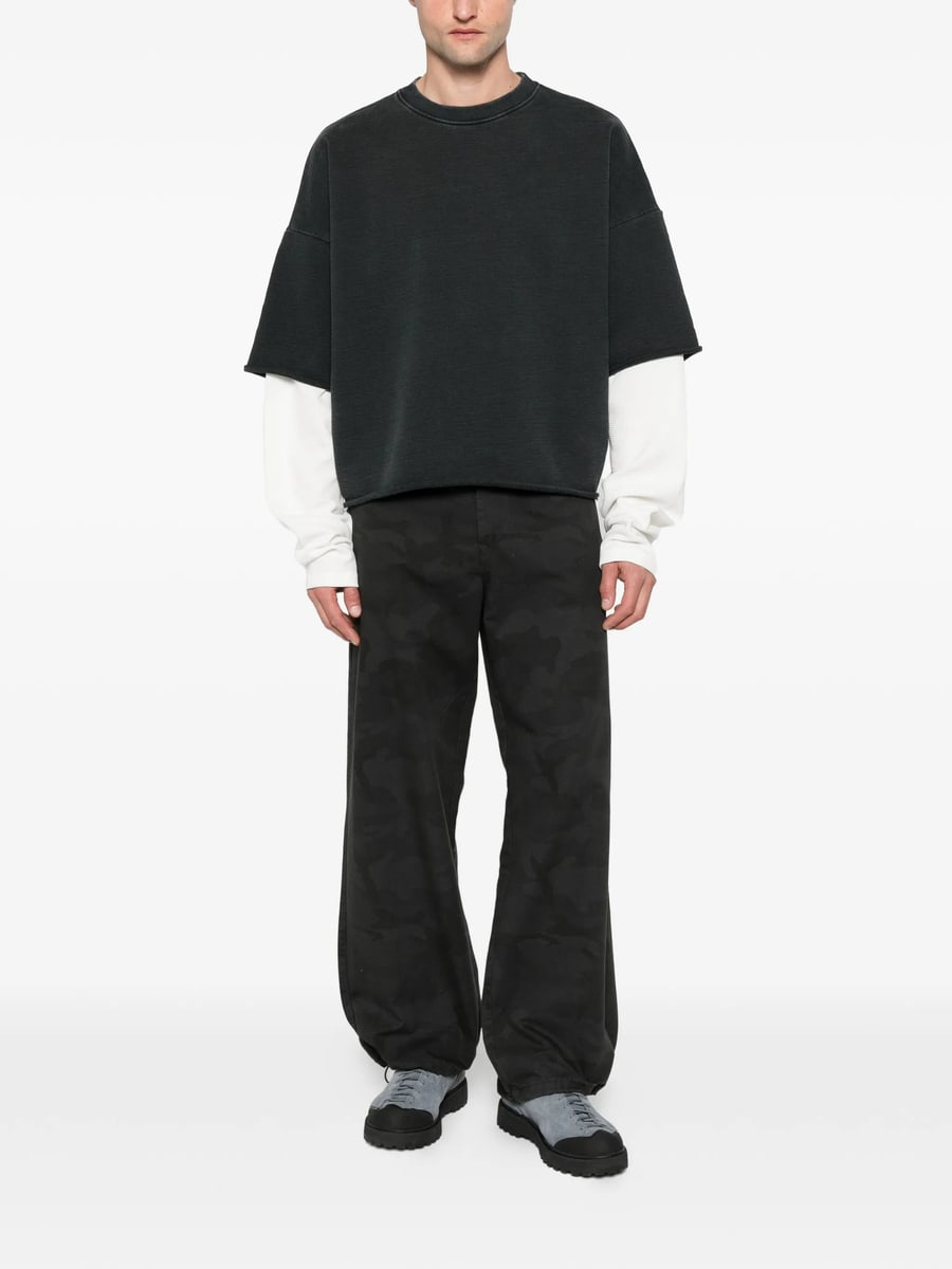 Stay Human On Earth Stay Human On Earth Layered Sweatshirt, view 3
