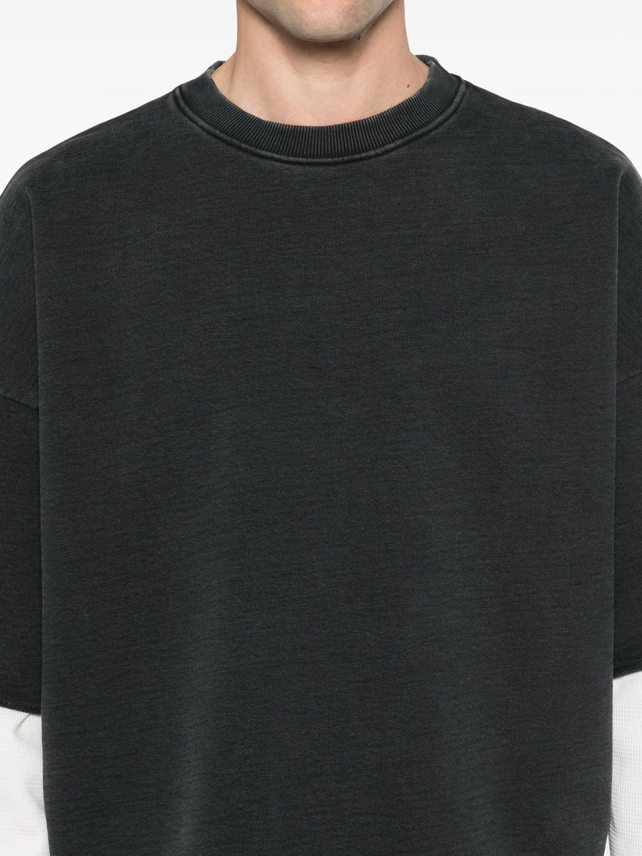 Stay Human On Earth Stay Human On Earth Layered Sweatshirt, view 5