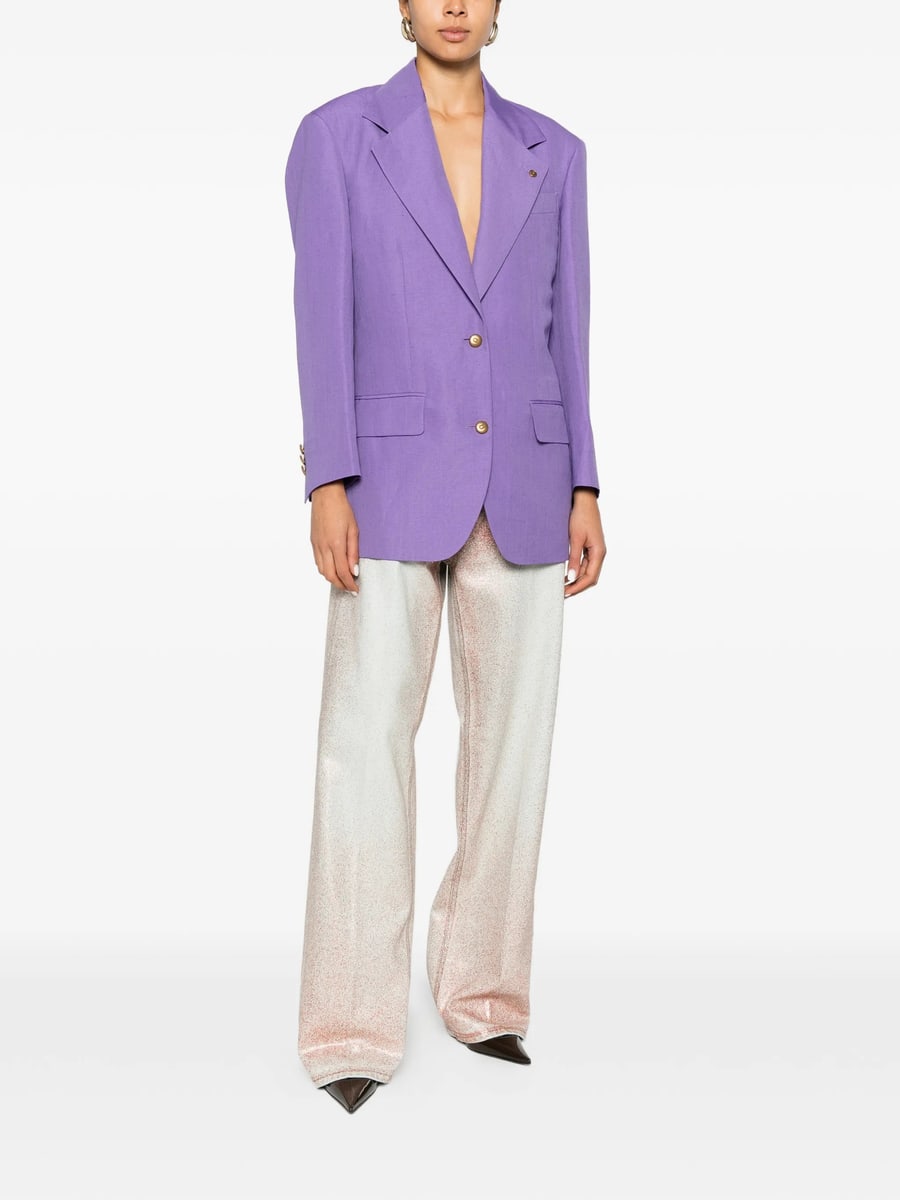 Versace Versace Peak-lapel Single-breasted Blazer, view 4