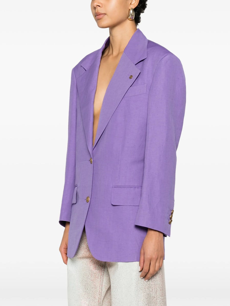 Versace Versace Peak-lapel Single-breasted Blazer, view 5