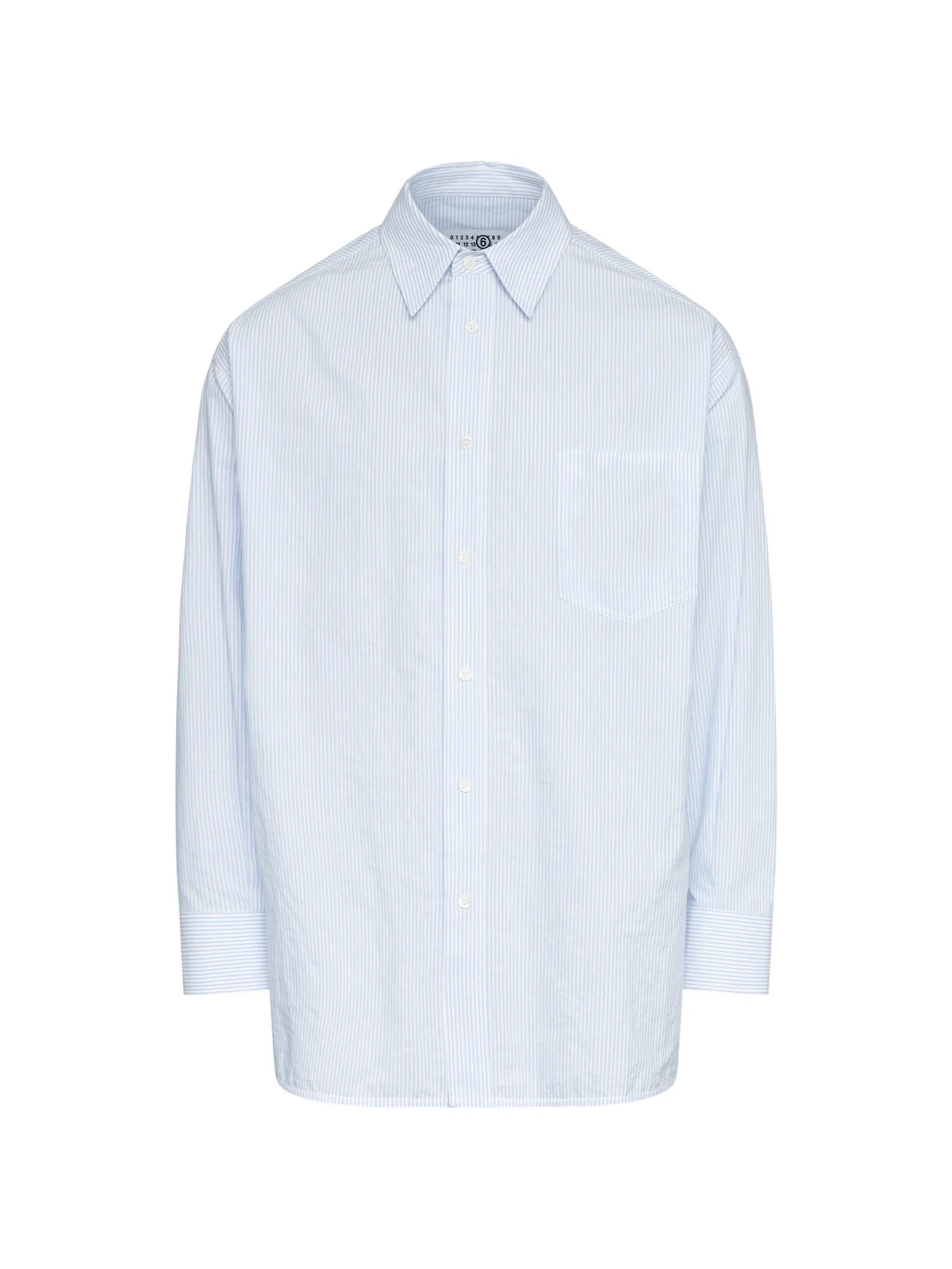 MM6 Maison Margiela Mm6 Maison Margiela Long Sleeve Striped Shirt