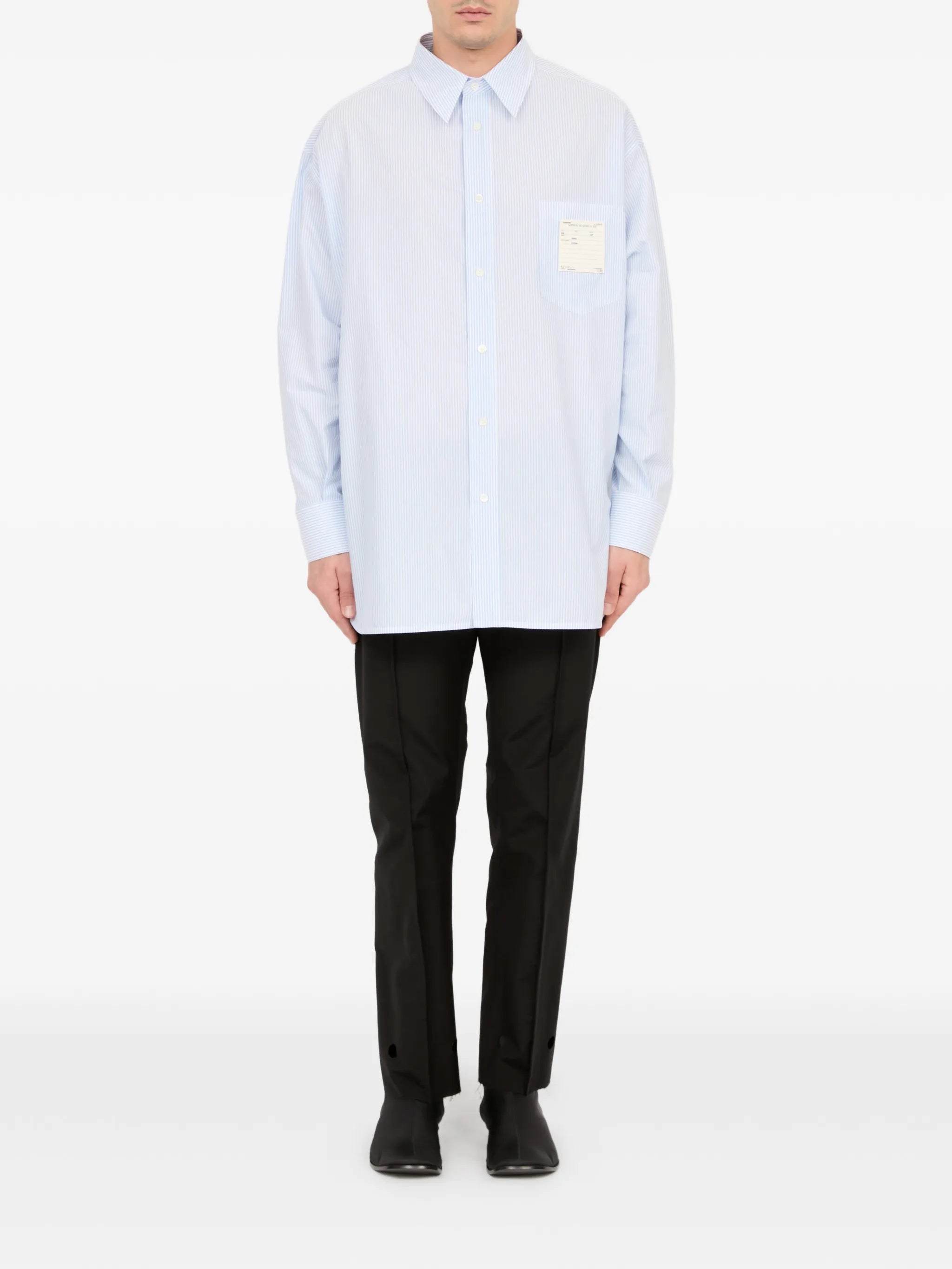 MM6 Maison Margiela Mm6 Maison Margiela Long Sleeve Striped Shirt, view 2