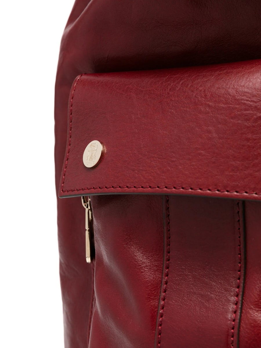 Brunello Cucinelli Brunello Cucinelli Leather Flap-top Backpack, view 2