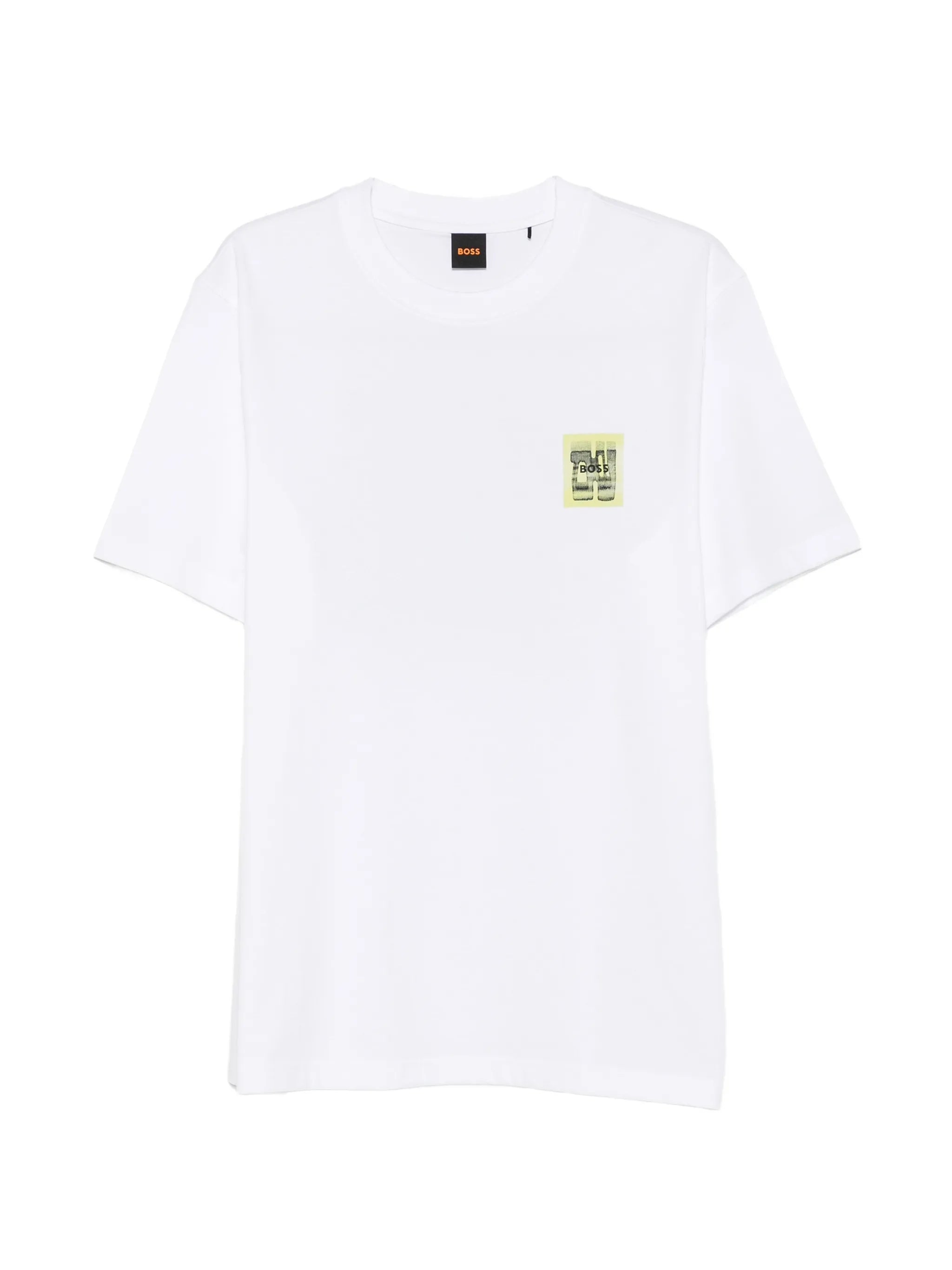 Boss Boss Cotton-jersey T-shirt With Printed Artwork
