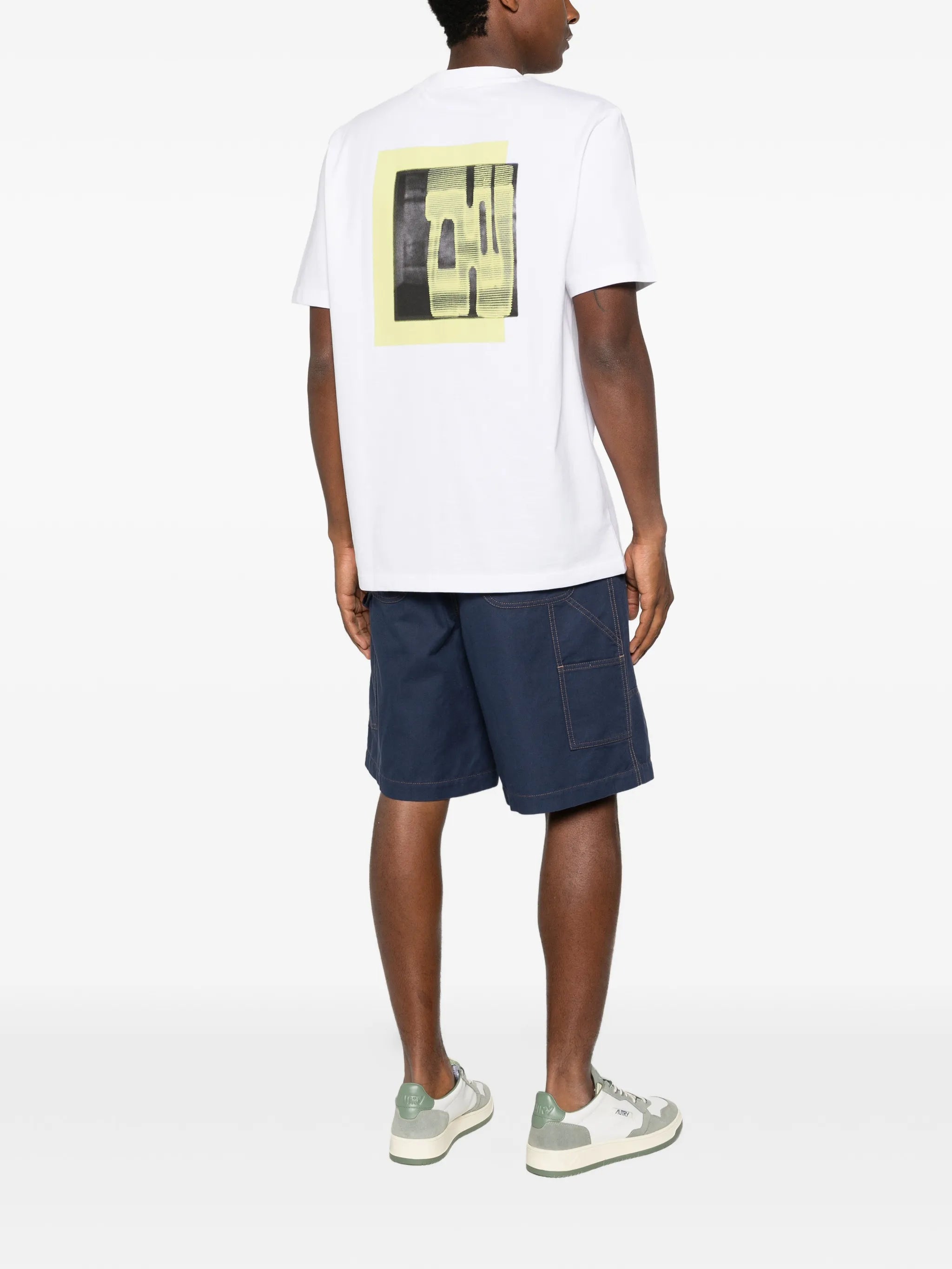 Boss Boss Cotton-jersey T-shirt With Printed Artwork, view 2