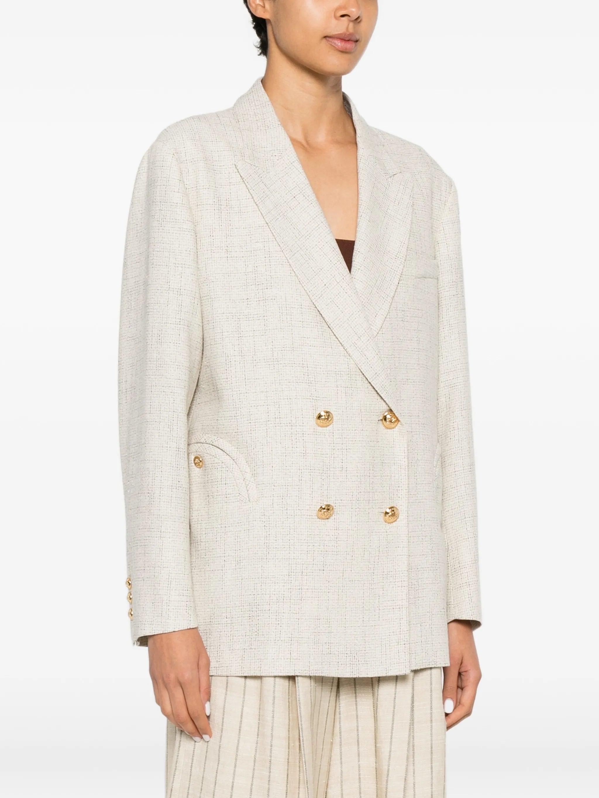 Blazé Milano Blazé Milano Crancy Nightbreak Double-breasted Blazer, view 2