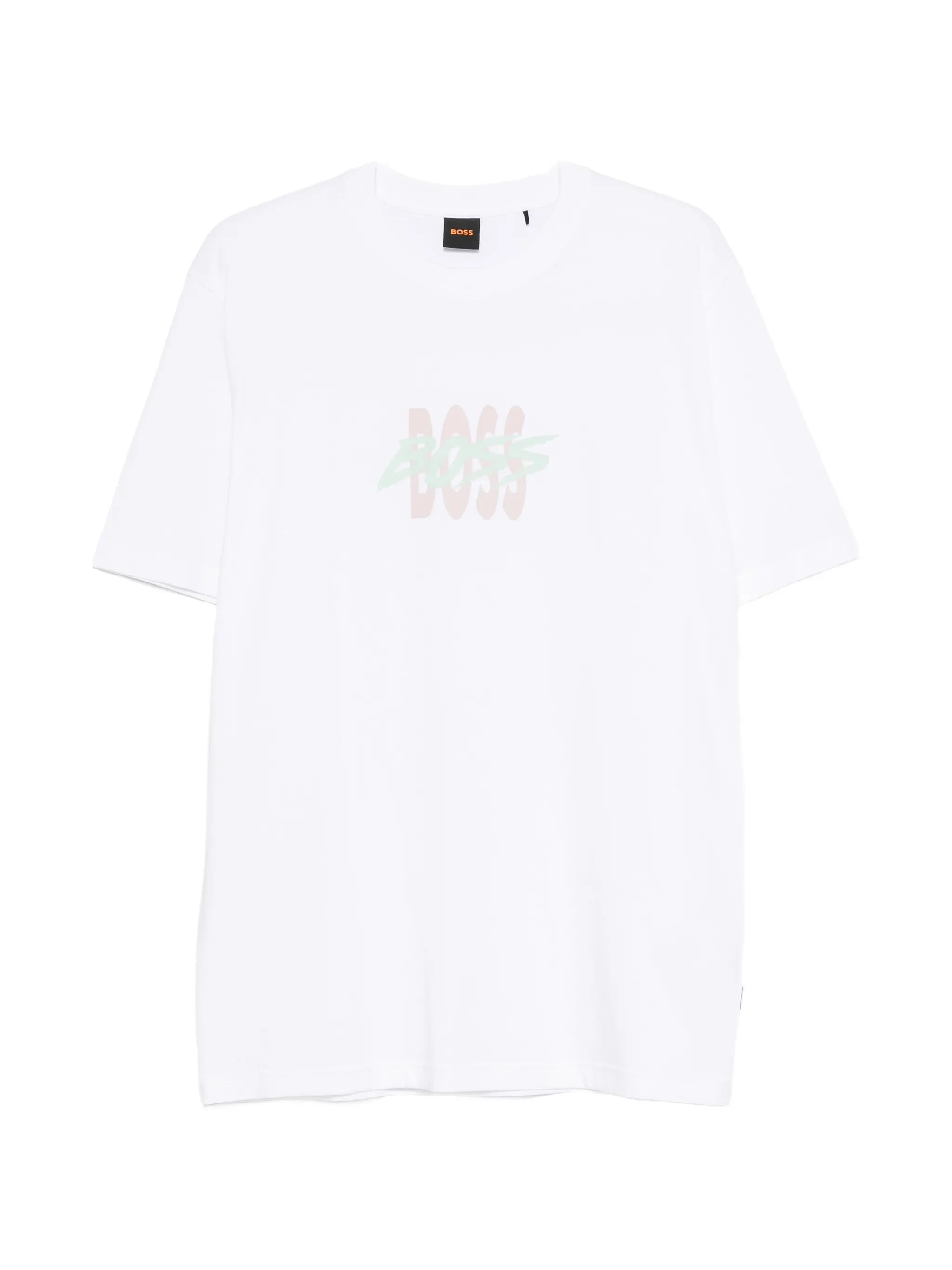 Boss Boss Logo-artwork T-shirt In Cotton Jersey