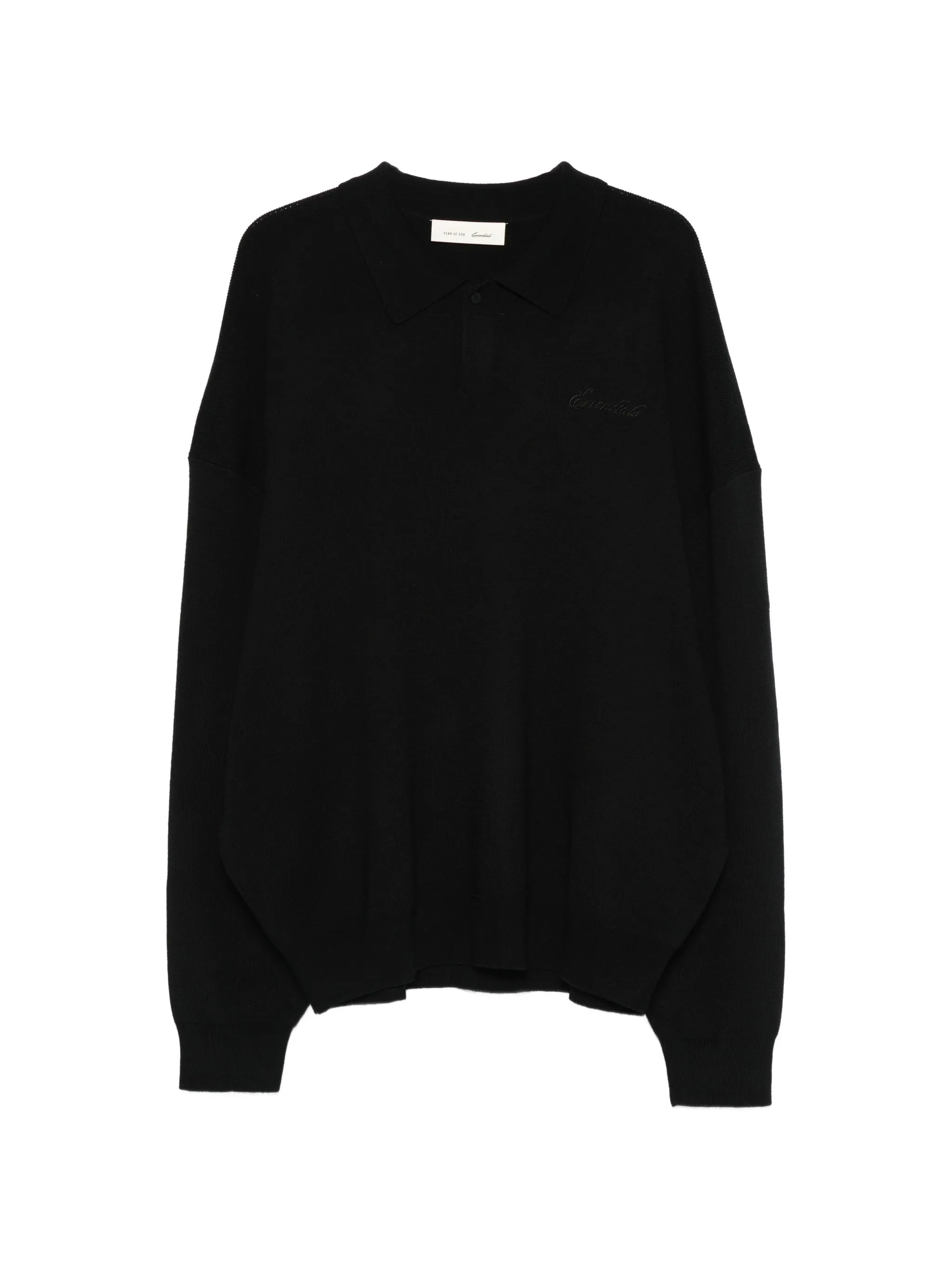 Fear of God Essentials Fear Of God Essentials Signature 90s Logo-embroidered Polo Shirt