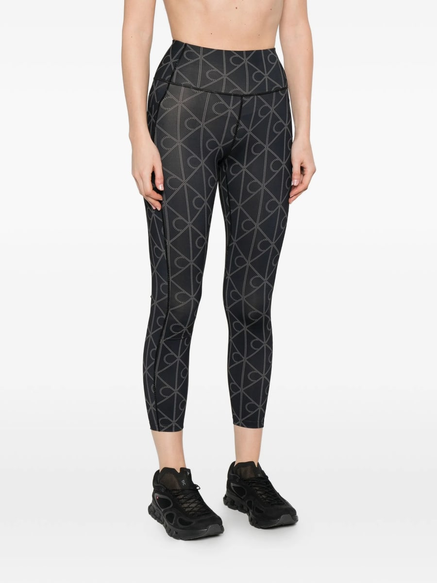 Calvin Klein Sport Calvin Klein Sport Monogram-print Performance Leggings, view 4