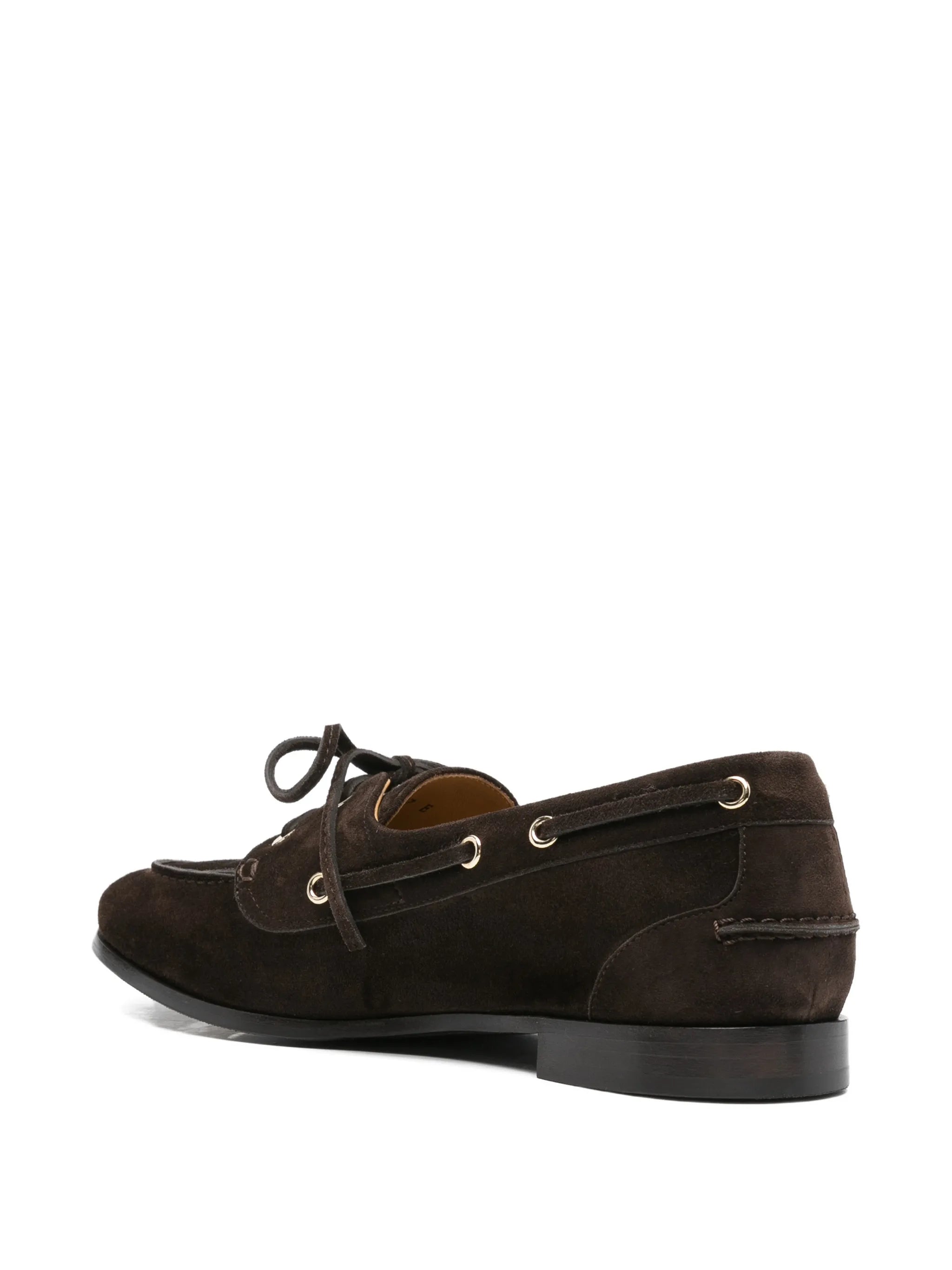 Bally Bally Plume Lace-up Suede Loafers, view 2