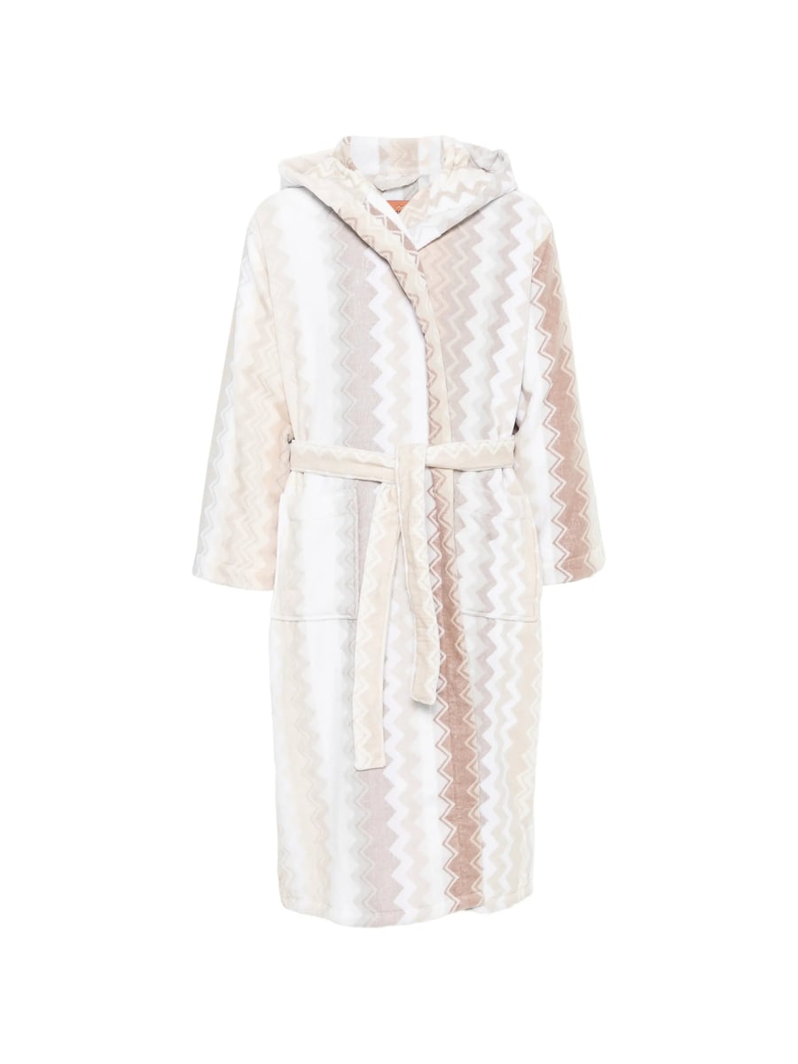 Missoni Home Missoni Home Zigzag-pattern Dressing Gown