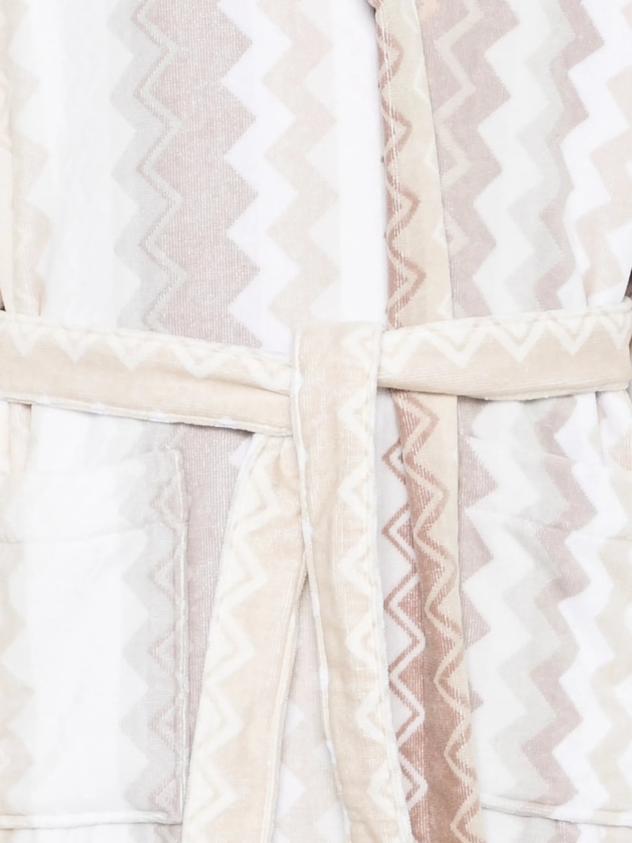 Missoni Home Missoni Home Zigzag-pattern Dressing Gown, view 2
