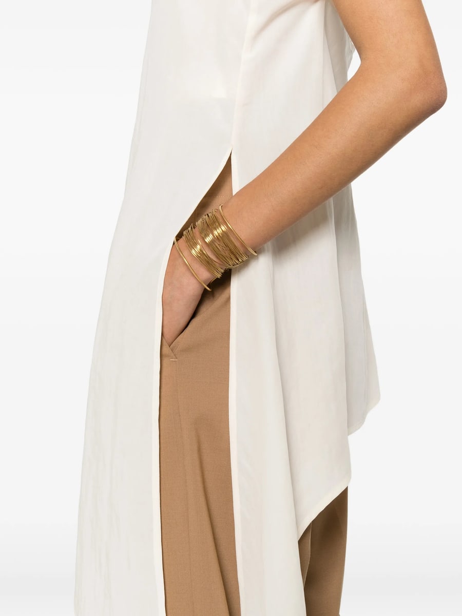 Covert Covert Asymmetric-hem V-neck Top, view 3