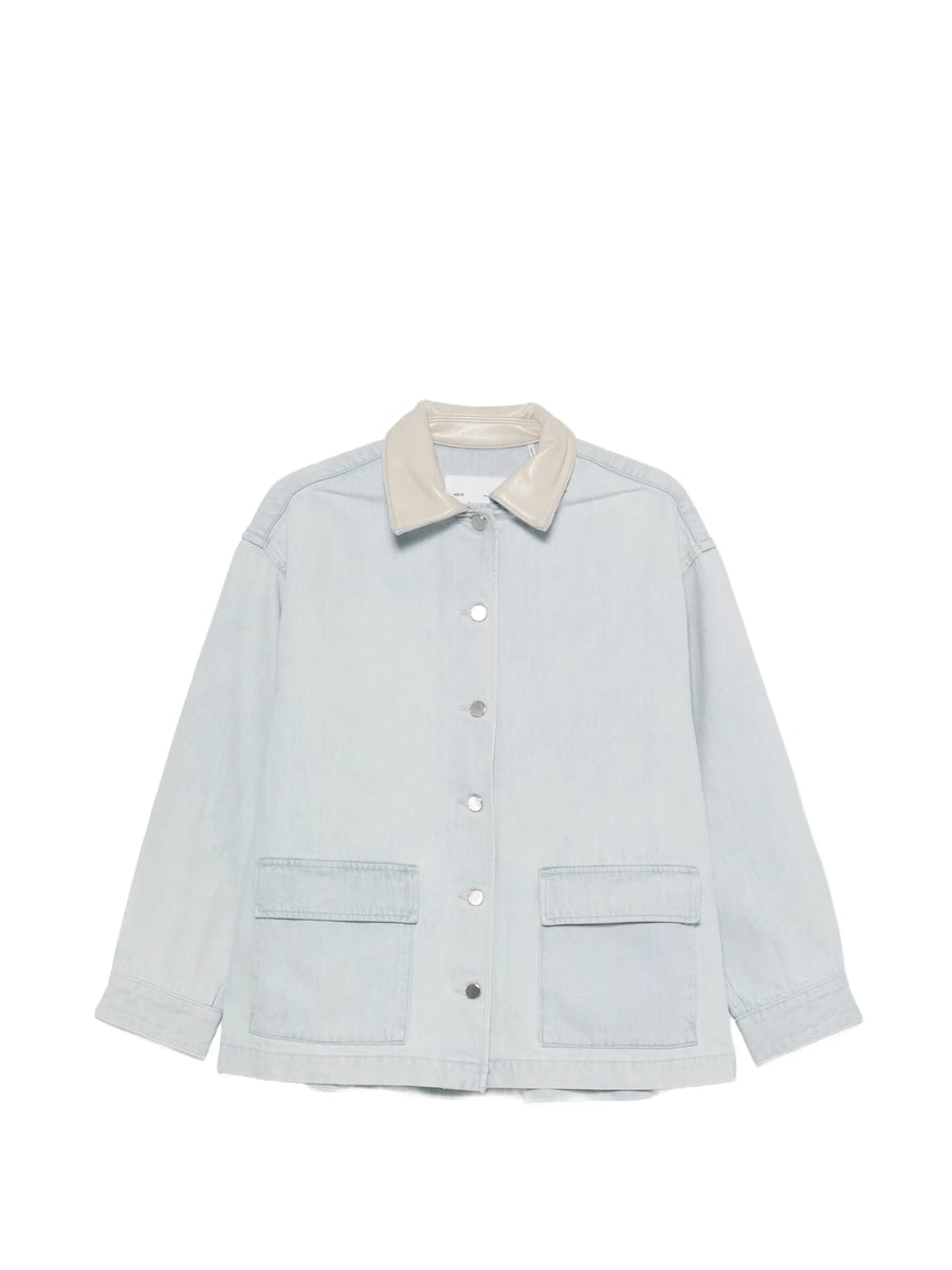 Agolde Agolde Contrast-collar Denim Jacket
