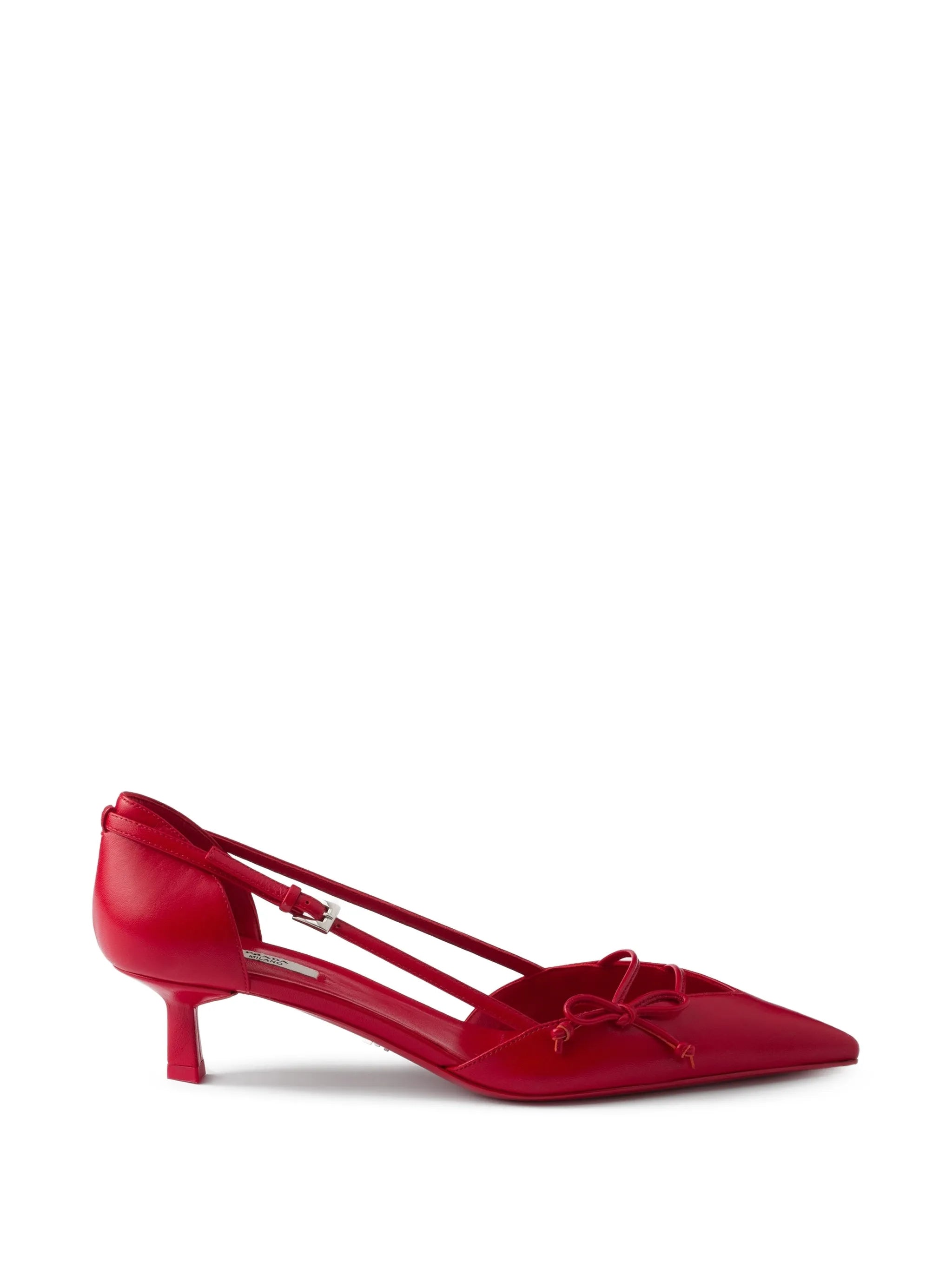 Prada Prada Open-side Leather Pumps
