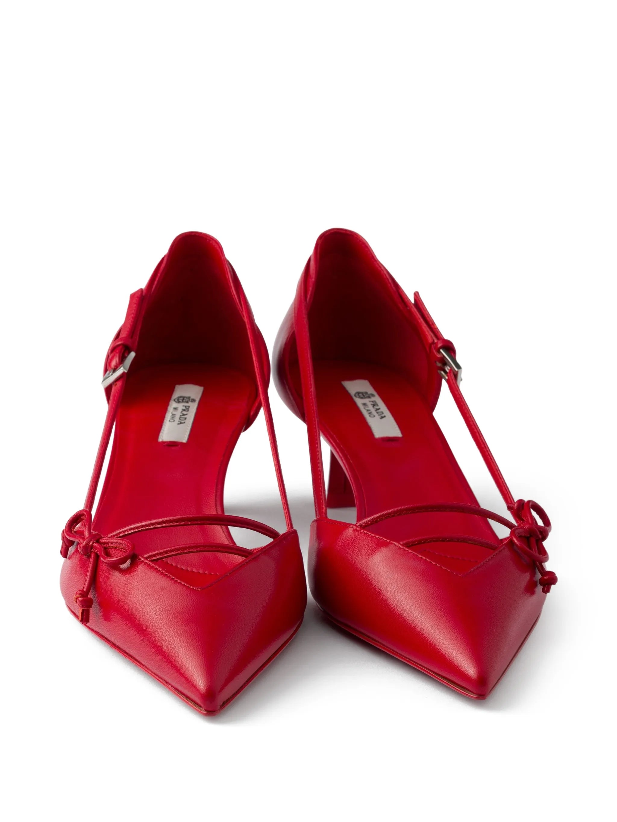 Prada Prada Open-side Leather Pumps, view 2