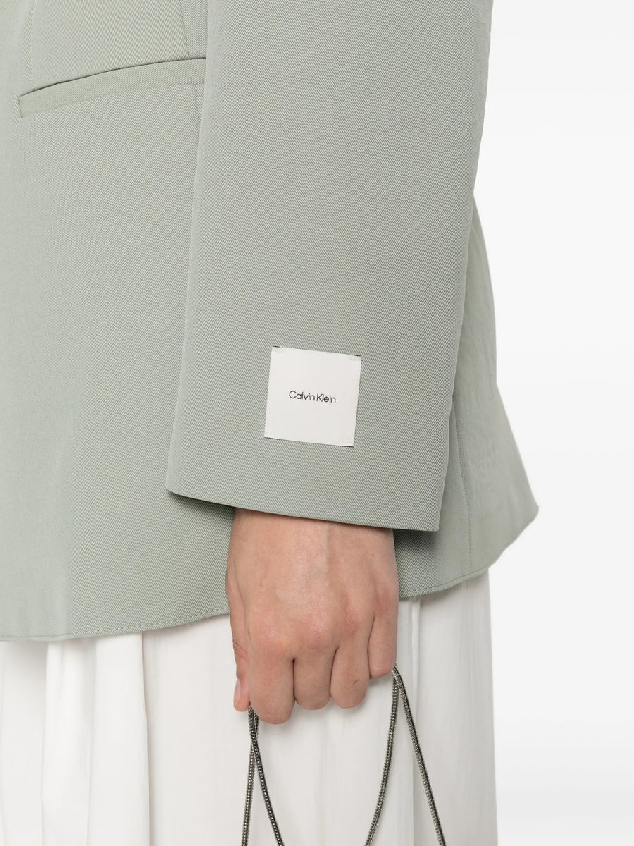 Calvin Klein Calvin Klein Belted Notched-lapels Jacket, view 3