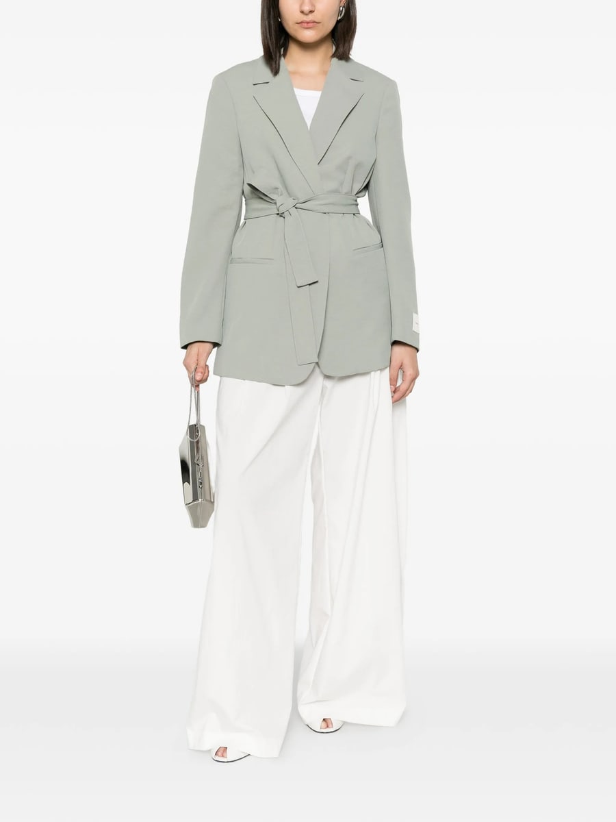 Calvin Klein Calvin Klein Belted Notched-lapels Jacket, view 4