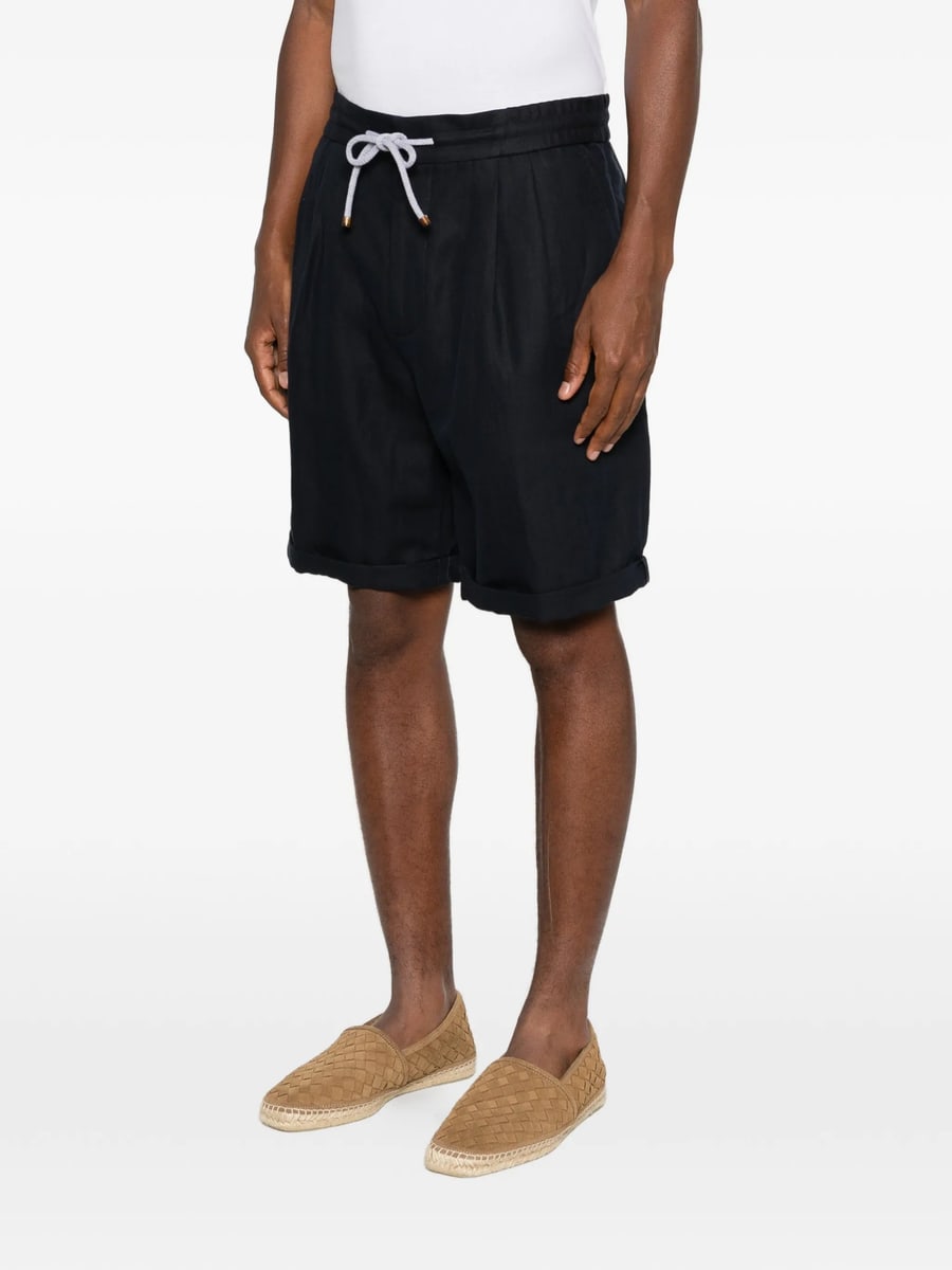 Brunello Cucinelli Brunello Cucinelli Drawstring Pleated Shorts, view 4